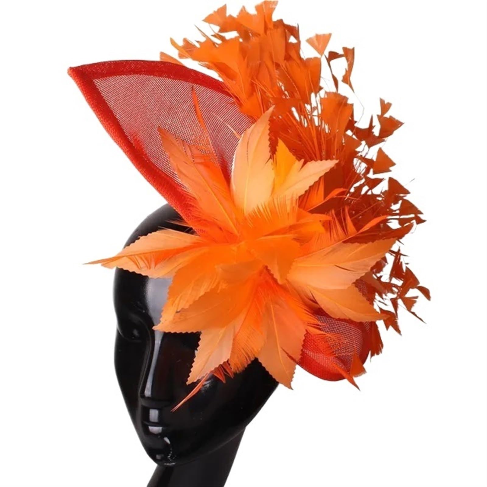 UALXPAO Wedding Hats Gorgeous Fascinator Hat With Clips Elegant Women Fancy Feathers Wedding Hats Bridal Hair Accessories Lady Millinery for Tea Party,Weddings(Color2)
