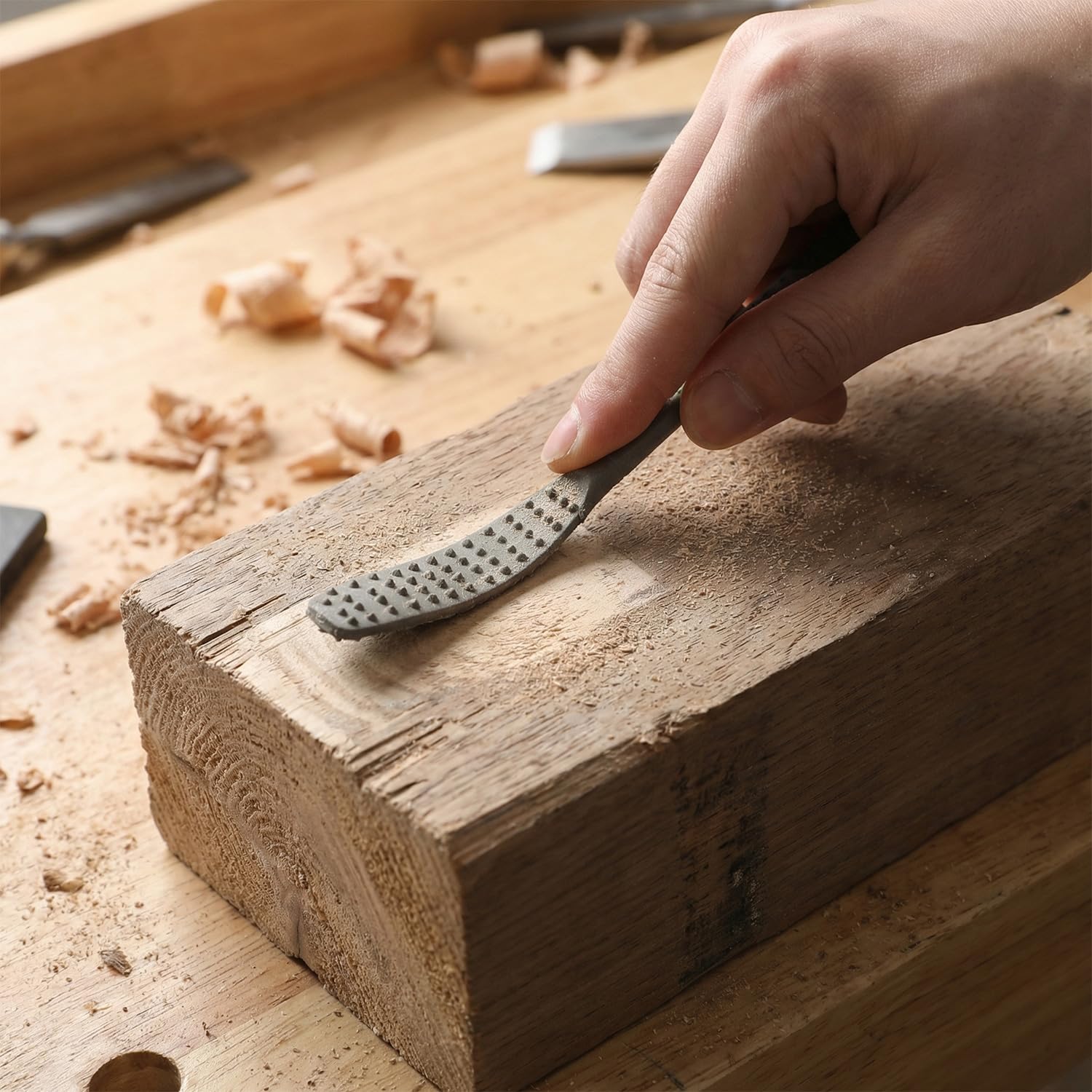 QWORK® 8 Pezzi lime raspa, raspe doppia faccia, per legno e steatite, lavorazione di precisione a mano