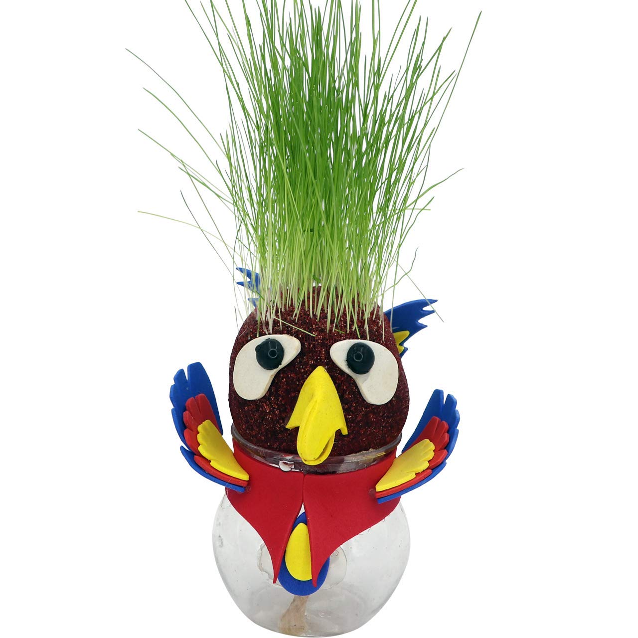 Grass Head - Funny Fast Growing Grass Head Learning Toy for Kids (Parrot)