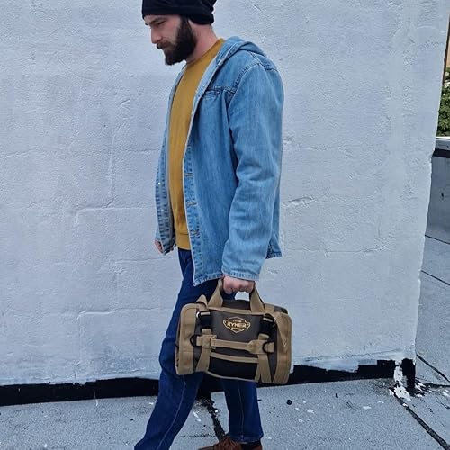 Vista 17 de The Ryker Bag PRO - Bolsa oficial organizadora de herramientas con 4 bolsas desmontables y organizador de llaves, para mecánico, motocicletas Bolsa