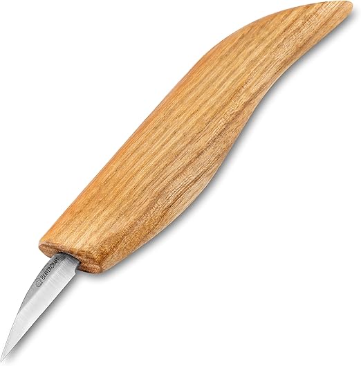 BeaverCraft Wood Carving Knife C15 1.5" Wood Whittling Knife for Details Wood Carving Knives - Chip Carving Knife Woodworking Wood Carving Tools for Beginners and Kids Whittling Tools
