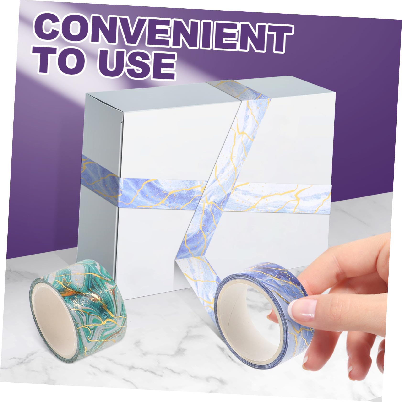 TEHAUX 56rollos Cintas Adhesivas De Mármol Washi Tape Decorativa Para Scrapbooking y Manualidades Para Journaling y Proyectos