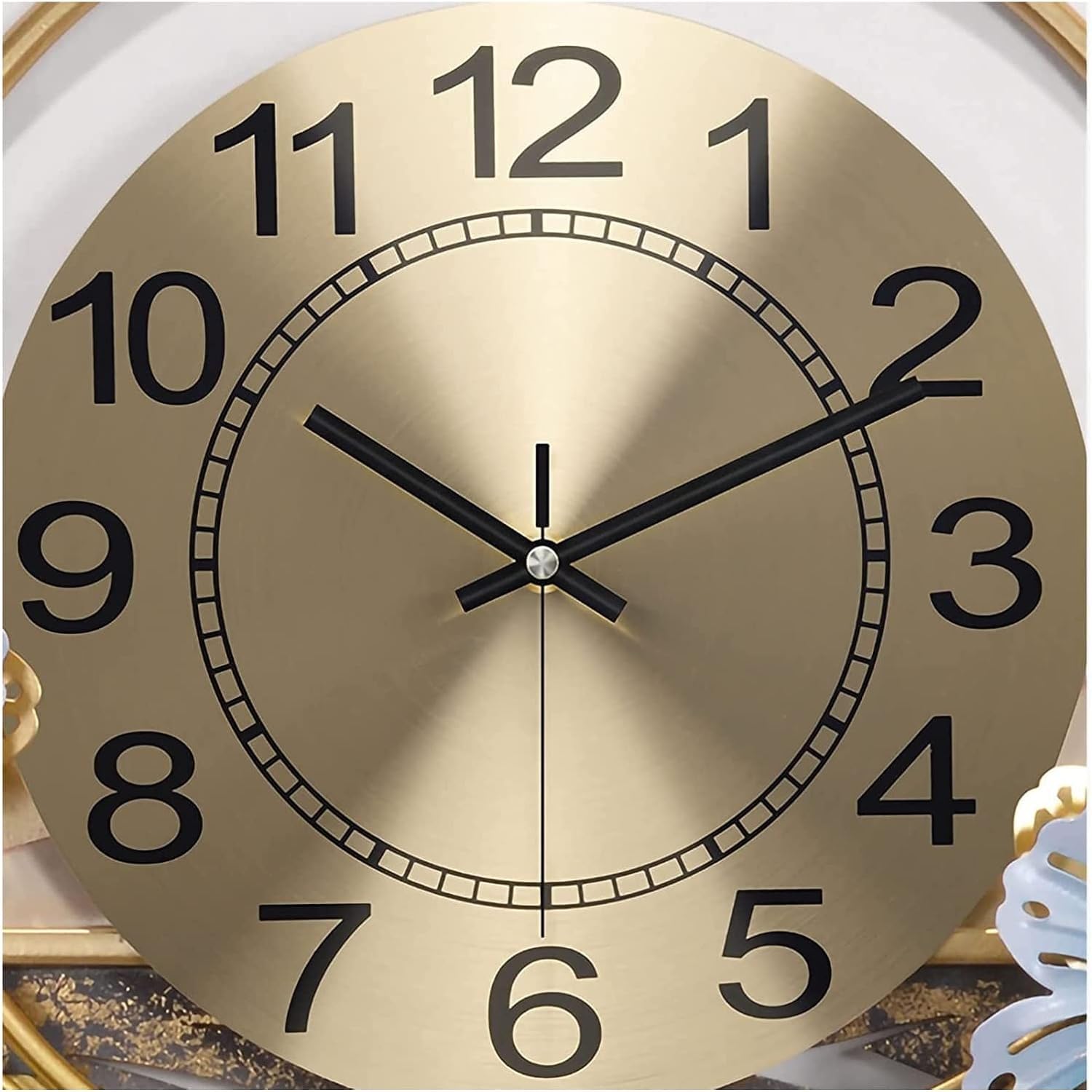 Orologio da Parete Orologio da Parete Grande 31 Pollici con Design a Foglia di Ginkgo for Soggiorno, Camera Letto e Cucina: Un Pezzo Arredamento Creativo ed Elegante