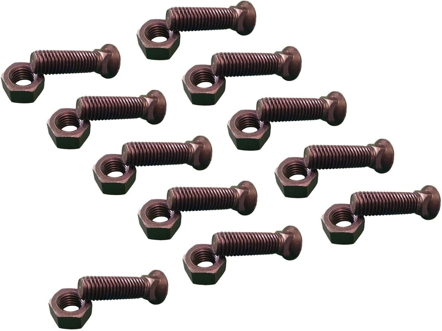 8 Plow Bolts & Nuts for Blades/Cutting Edges, 5/811x2 1/