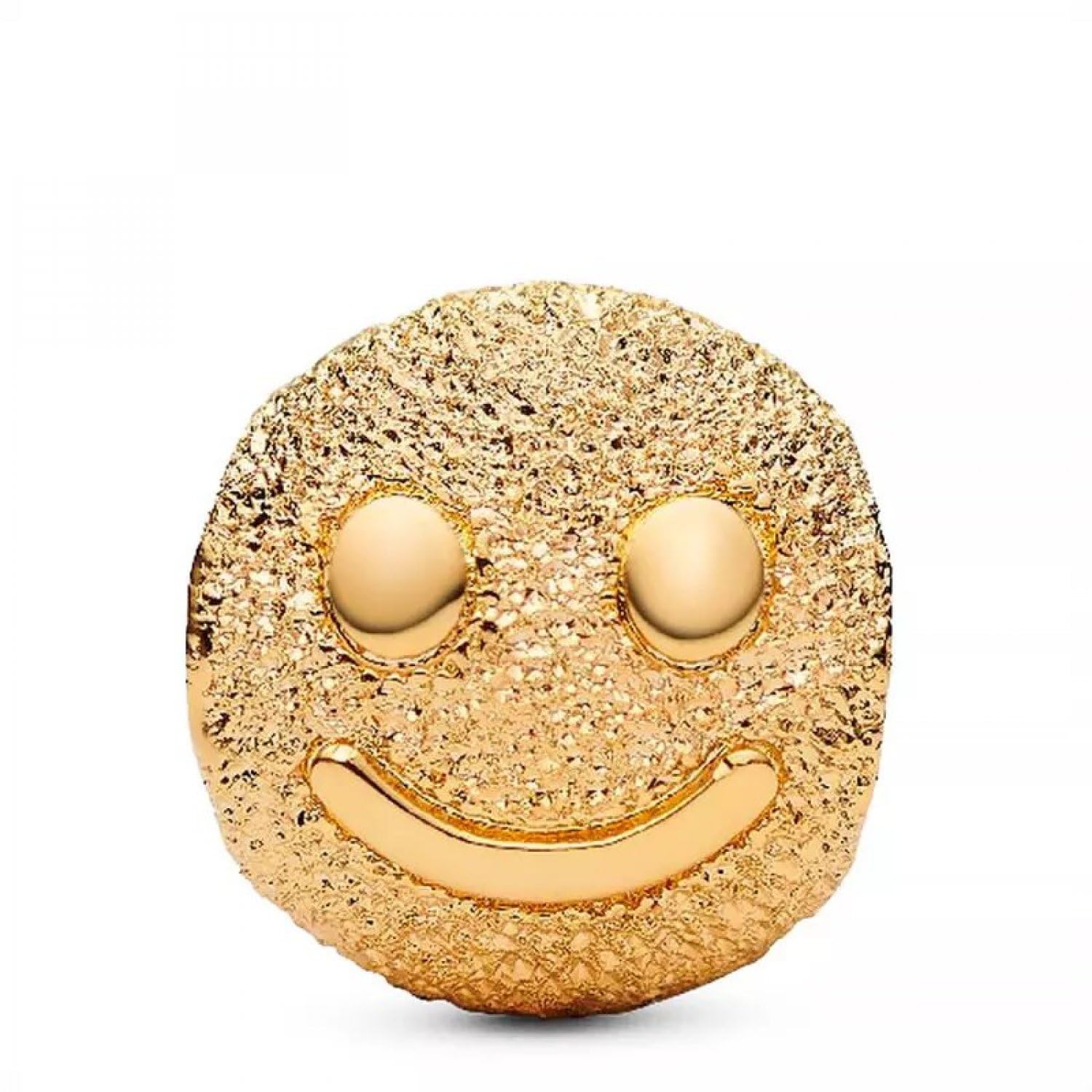 PANDORA Textured happy face 764526C00 Charm Anhänger