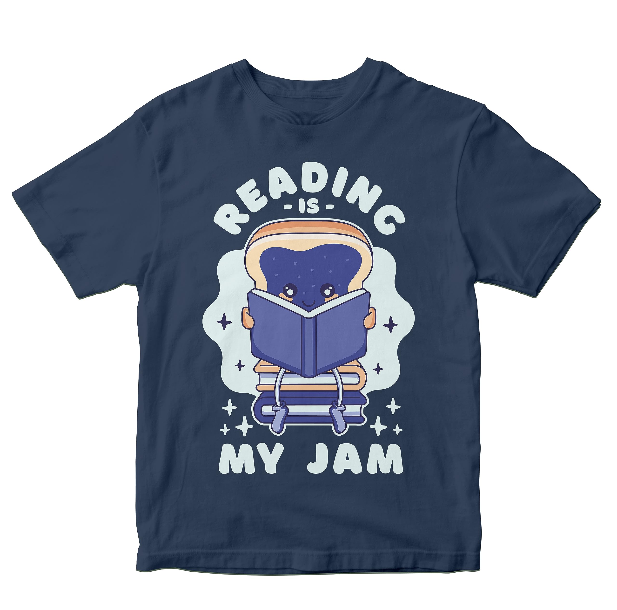 HeybrohKids T-Shirt Reading is My Jam 100% Cotton Boy's Girl's Regular Fit Unisex T-Shirt