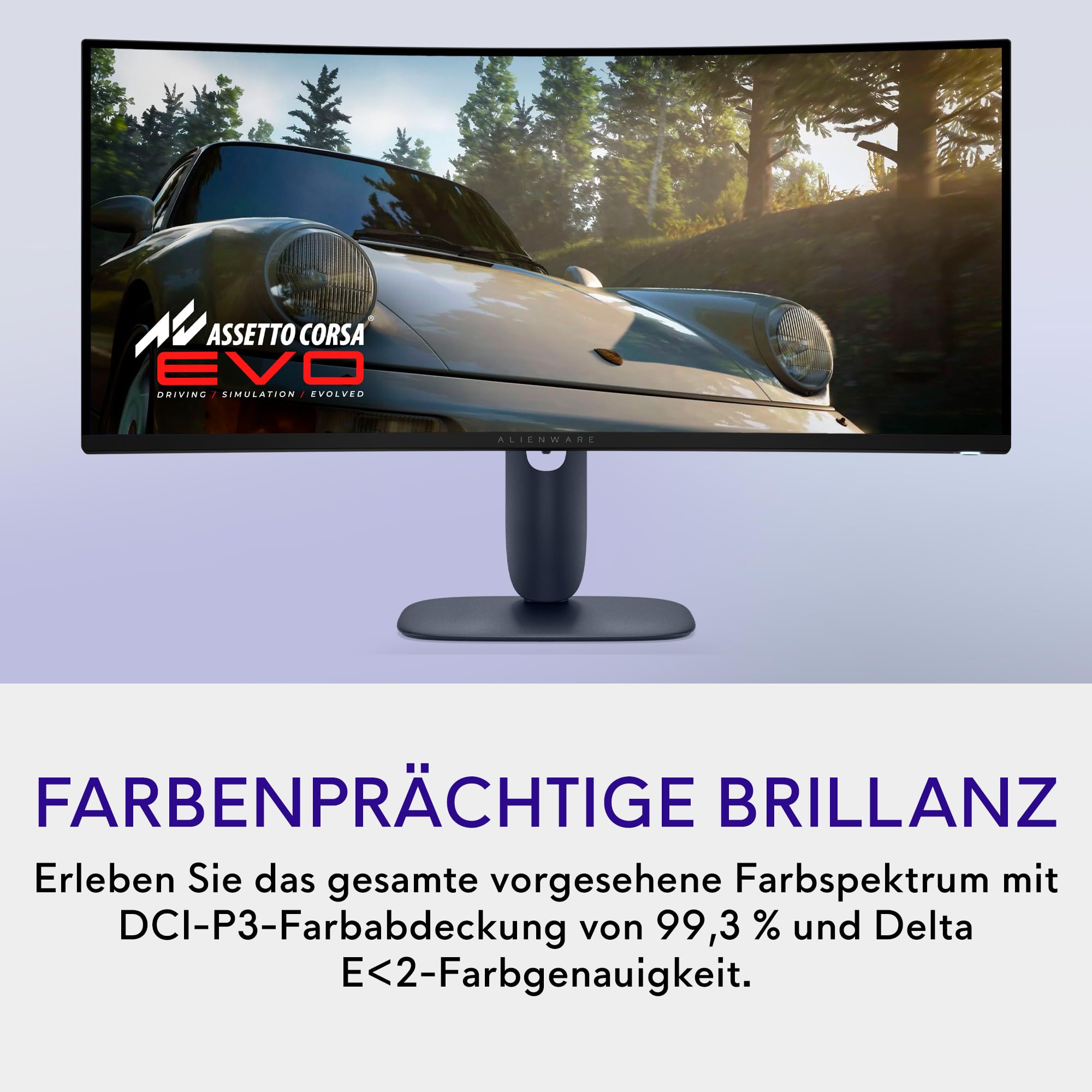 Alienware AW3425DW 34" WQHD 240Hz QD OLED Gaming Monitor, 21:9 1800R Curved, 0.03ms, G-SYNC, FreeSync Premium Pro, HDR True Black 400