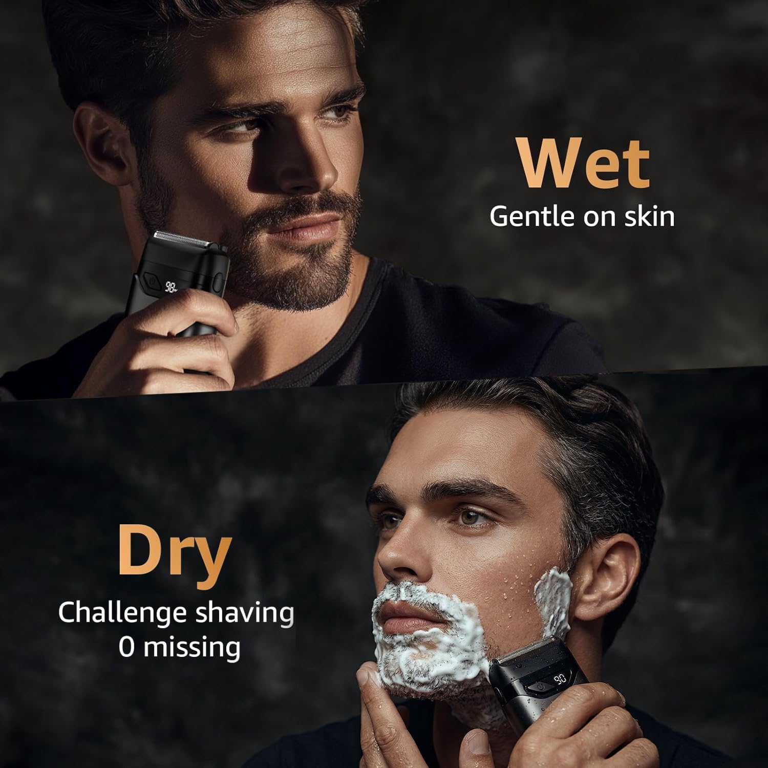 Mbzoey Electric Foil Shavers for Men: IPX7 Waterproof - Magnetic Cover