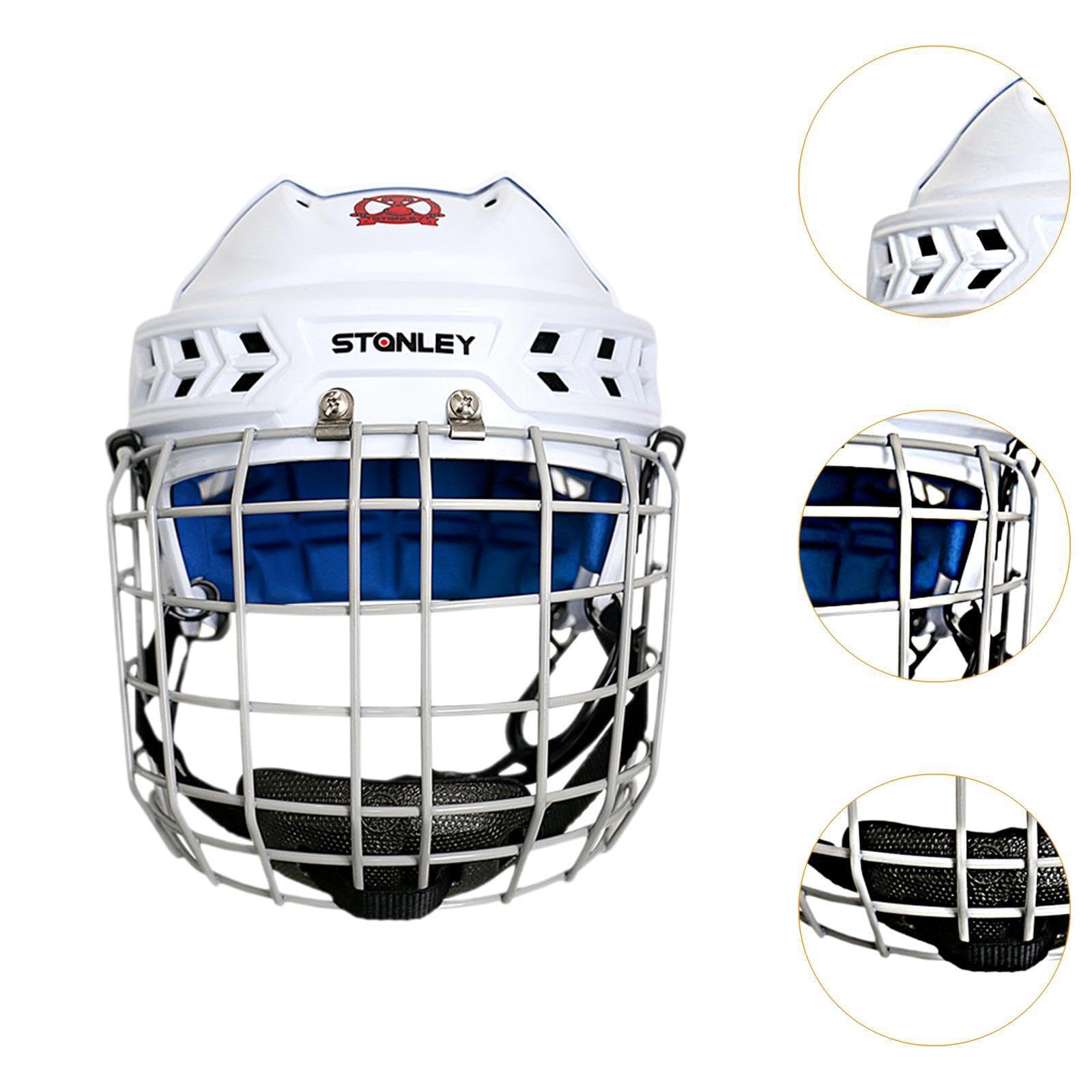 Casco da pattinaggio a rotelle per uomo e donna, traspirante e resistente all'impatto. Il casco da hockey su ghiaccio è adatto sia per uomini che per donne che praticano