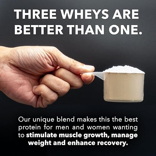 Miniatura 4 de Whey Fantastic - Sin sabor - Polvo de proteína de suero de leche 100% natural alimentado con pasto - Mezcla única de 3 suero de leche, aislado de