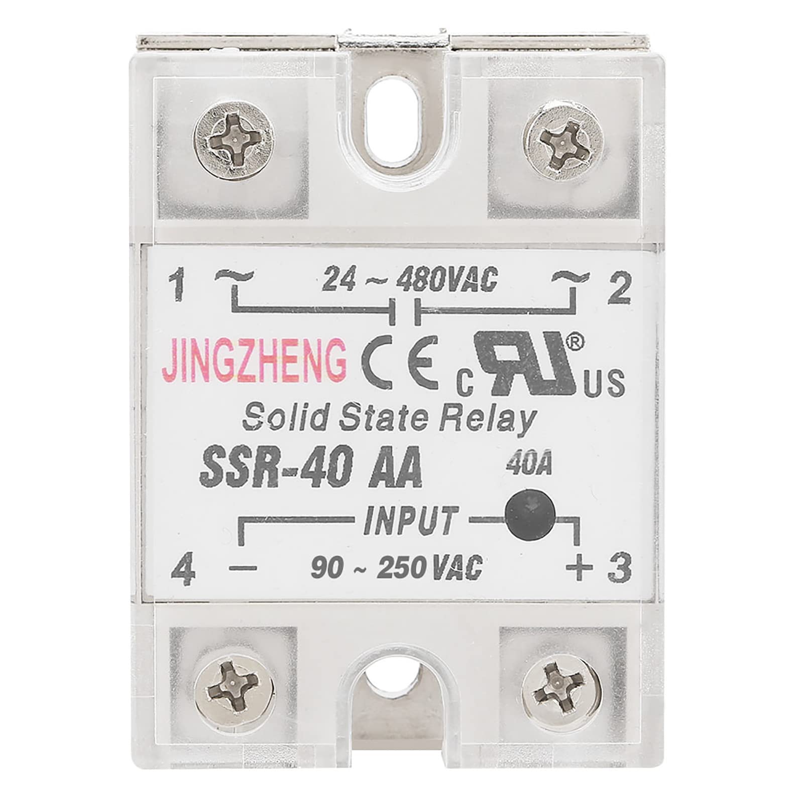 Relais À Semi-conducteurs Ssr 25a 10a, Sortie 40a, 3-32vdc 24-480vac