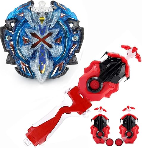 Battling Tops Burst Booster B-67 Blue Xeno XcaliburExcalibur B-184 Bey Launcher LR Left Right Spin DB Layer System B-11 Grip Metal Fusion Starter