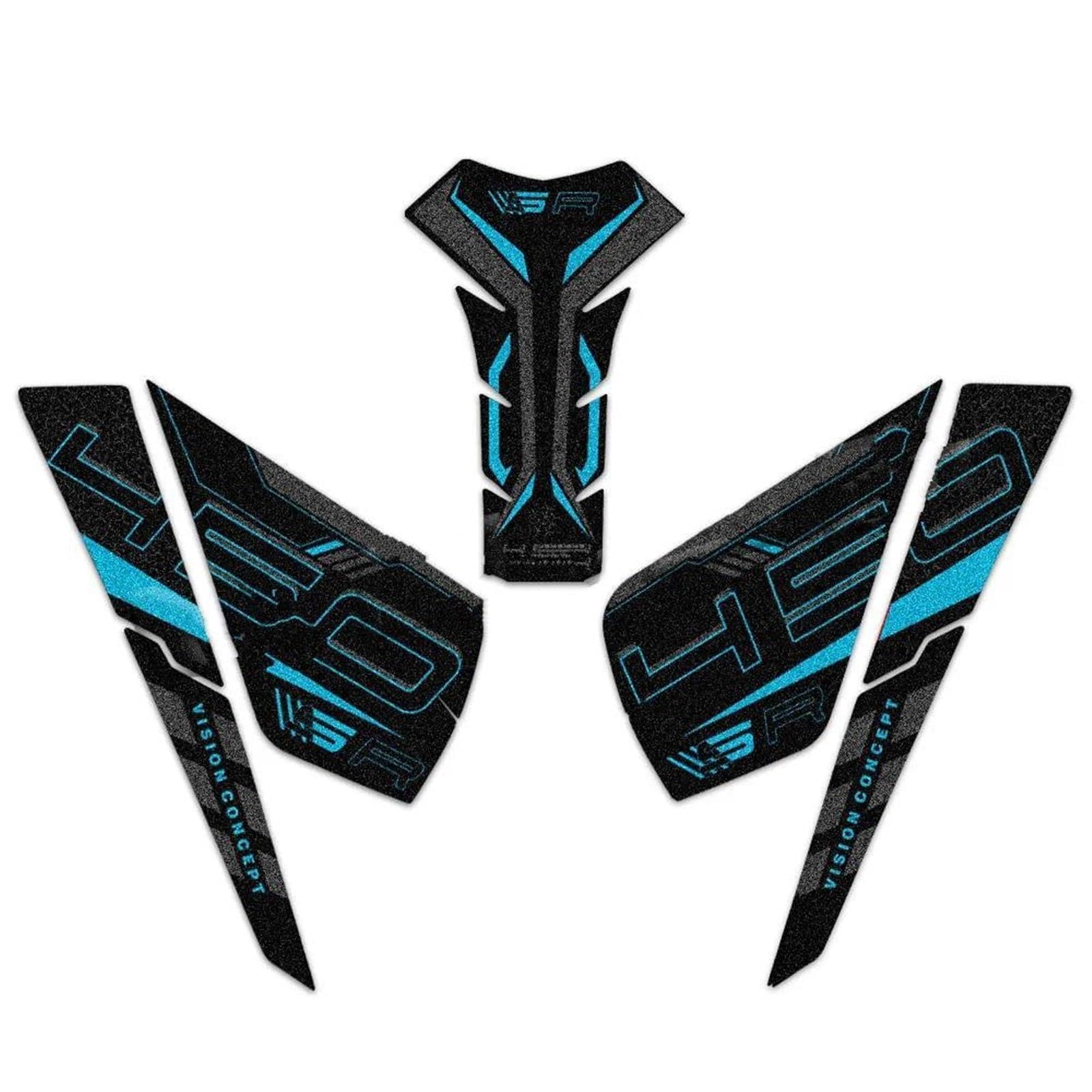 Motorcycle Side Tank Pad Sticker Gas Knee Grip Protector Anti Slip Decal Accessories for CFMOTO 450SR 450 SR Tank Sticker(Color2)