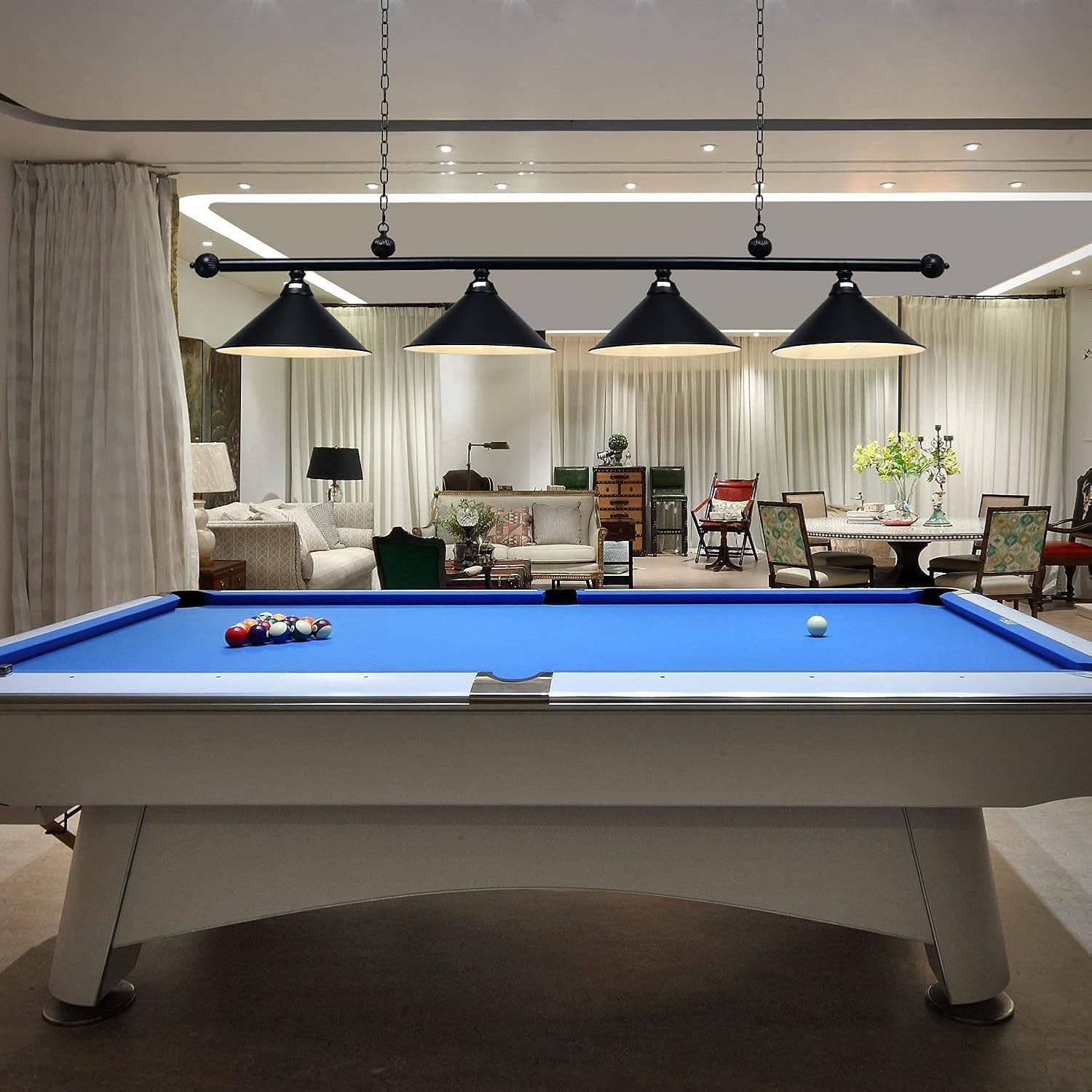 70" Billiard Light for Pool Table, Hanging Pool Table