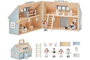 Olivia's Little World Wooden Quaint Little Cottage - Perfect Dollhouse for Kids