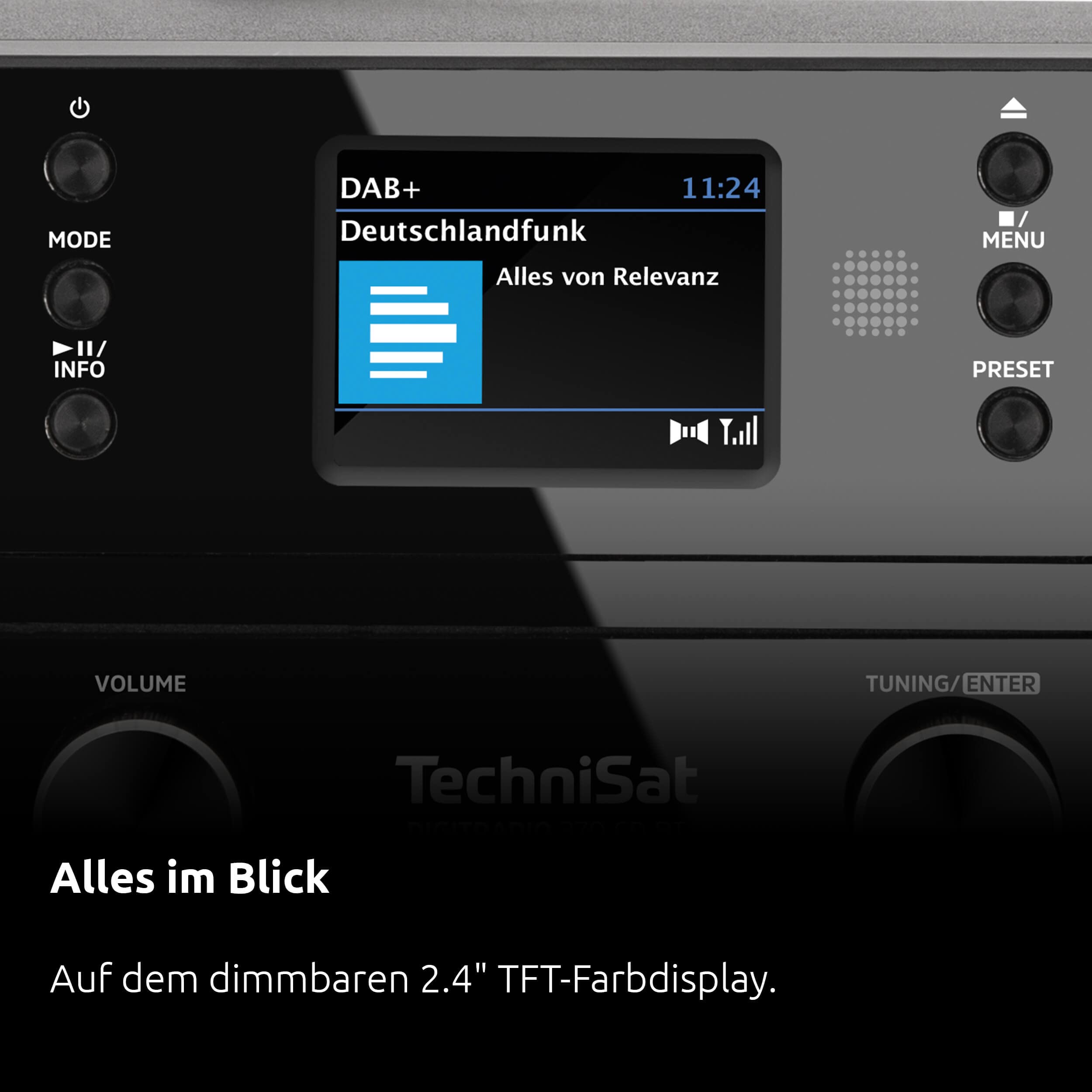 TechniSat DIGITRADIO 370 CD BT Personnel Analogique et numérique Noir