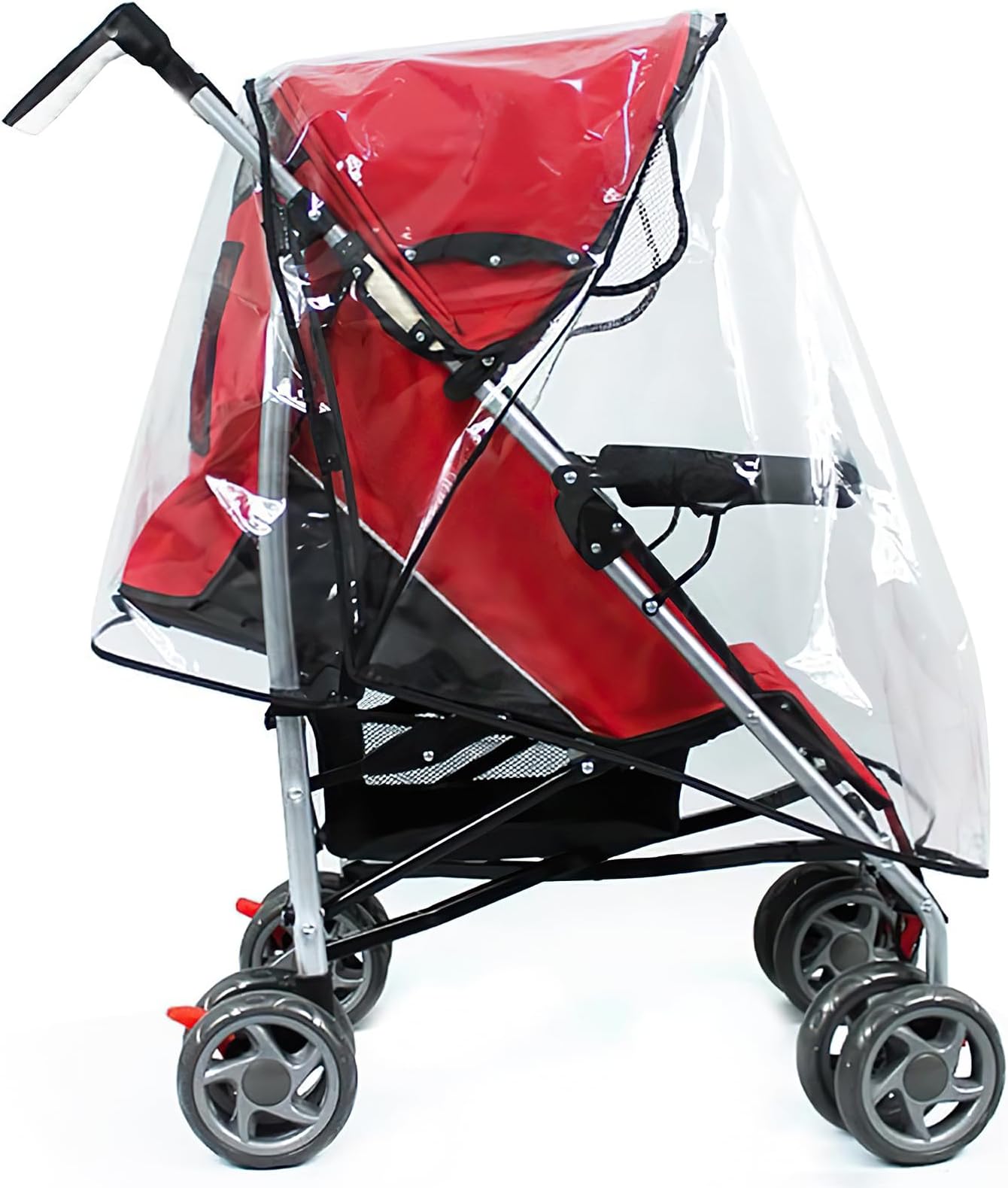 Hysagtek Universal Rain Cover for Pushchair Pram, & Stroller – Updated Windproof Weather Shield, Buggy Raincover for Rain, Snow & Sun – Essential Travel Accessory