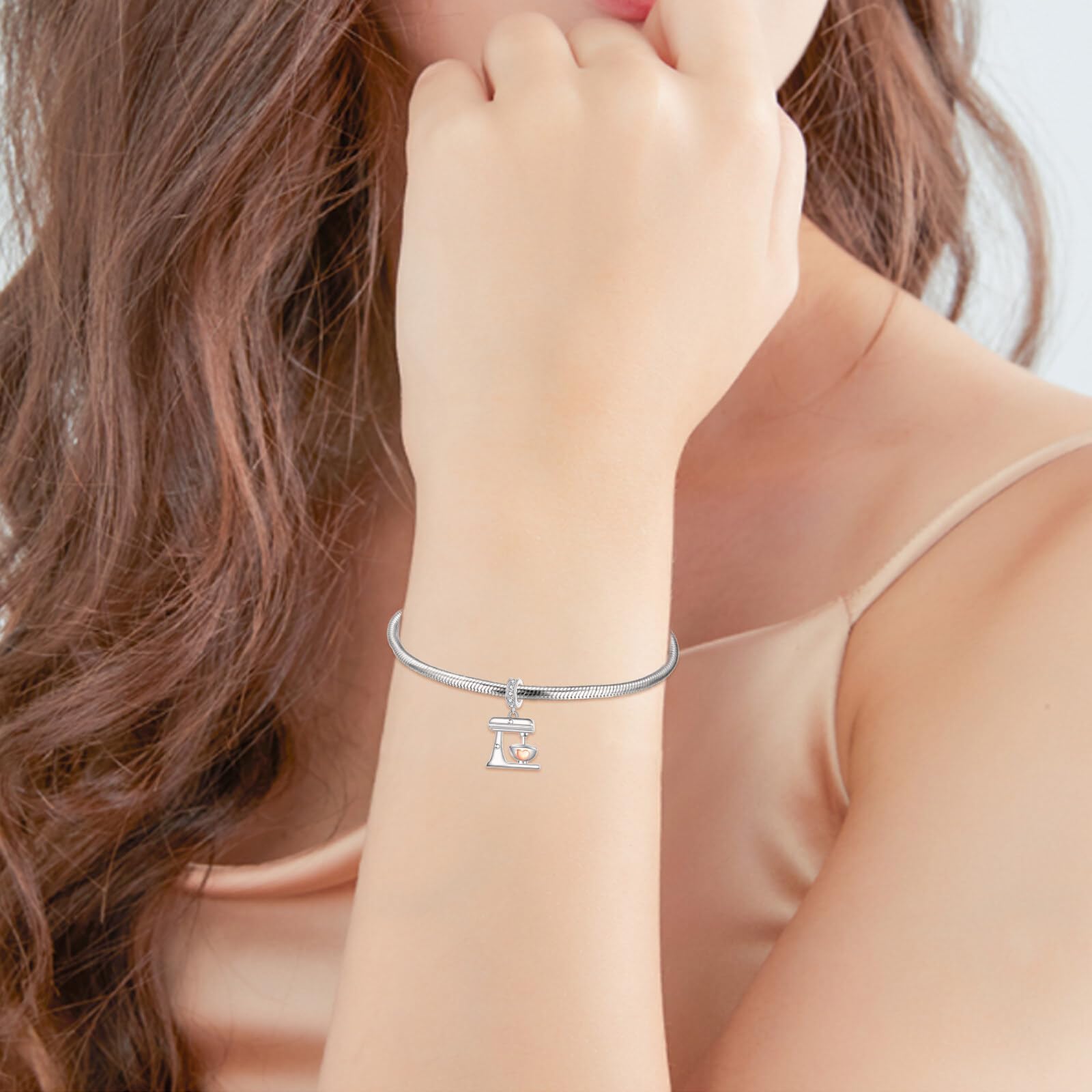 JERWLI JAWLI Opossum/Baker/Bär-Anhänger 925er Sterlingsilberperlen für Armbänder Schmuckgeschenke für Frauen
