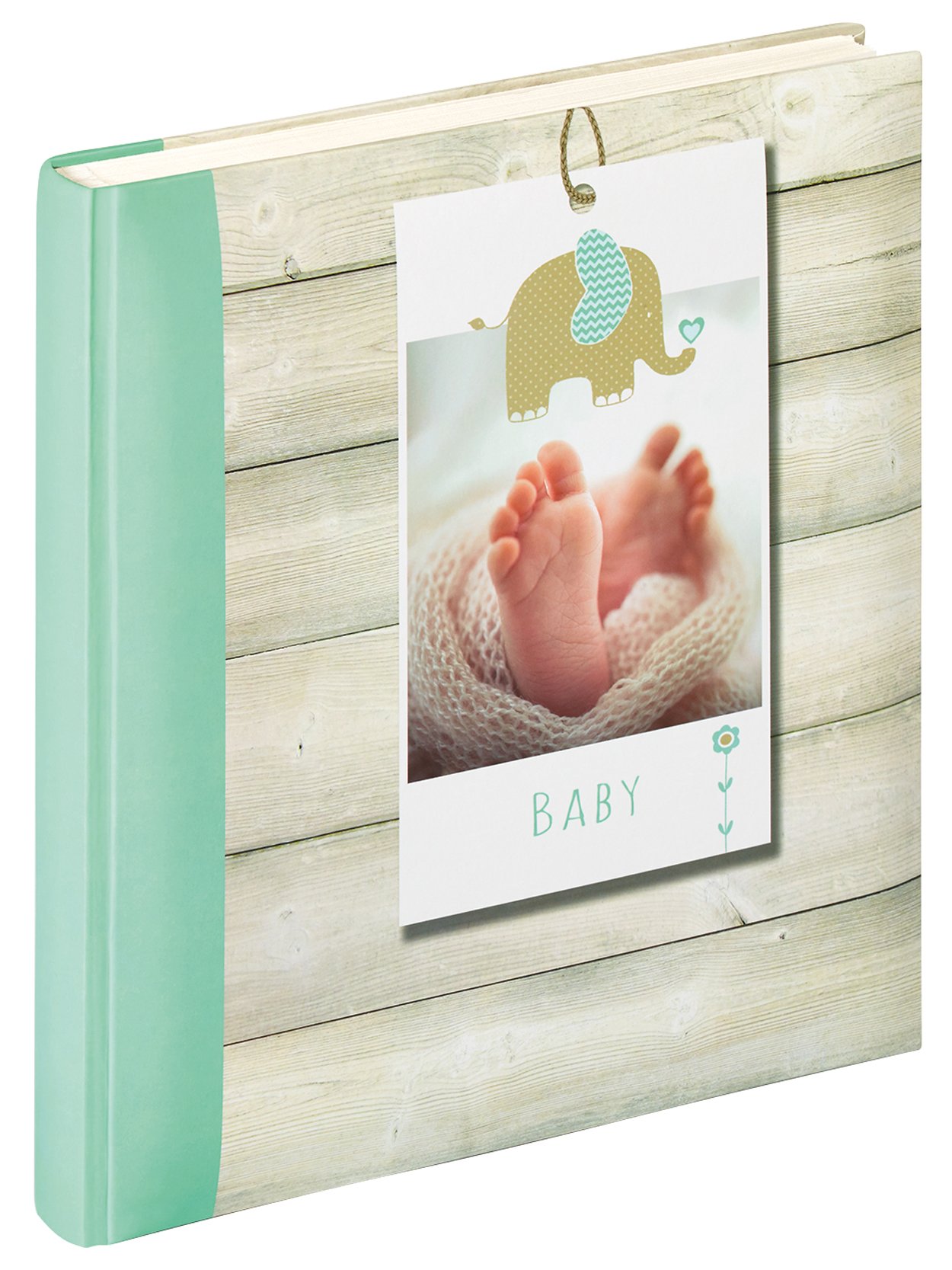 Babyalbum Welcome Walther design en vert de 28x30,5 cm pour souvenirs