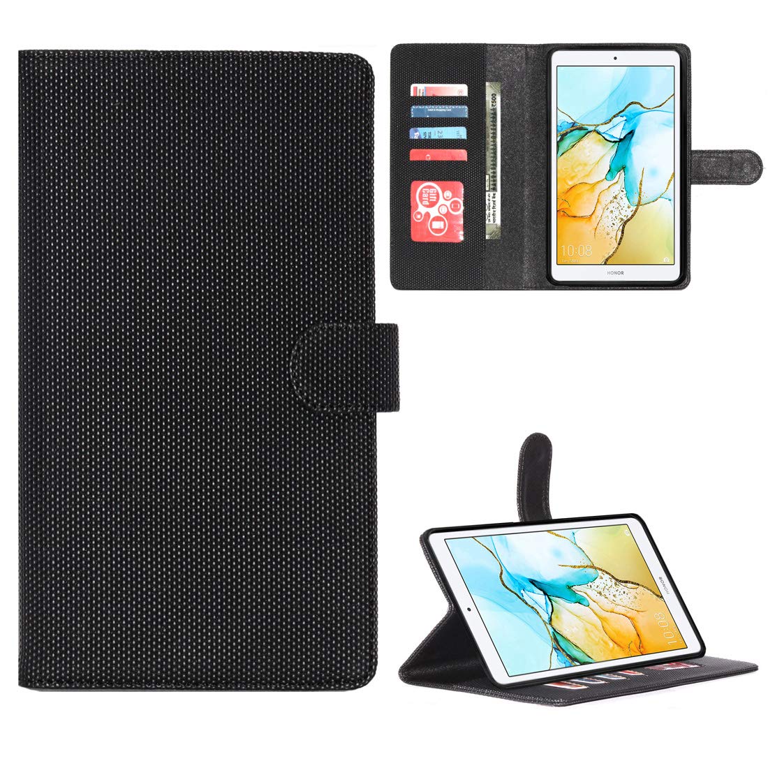 Zaoma Diary Stand Flip Flap Case Cover for Honor Pad 5 8 (8-inch) Model Tablet Stand Flip Case Cover - Black (B08KSBQ2ZN) Amazon Price History, Amazon Price Tracker