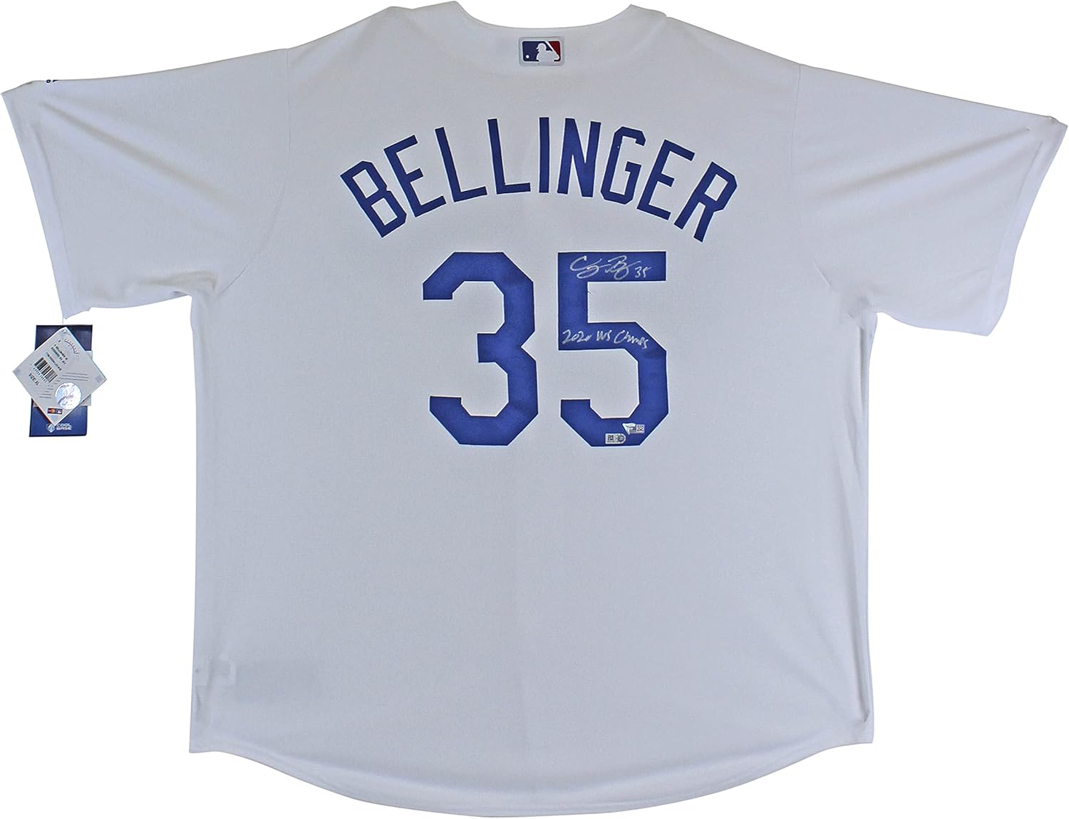 Dodgers Cody Bellinger 2020 WS Champs Signed White Majestic Jersey Fanatics COA