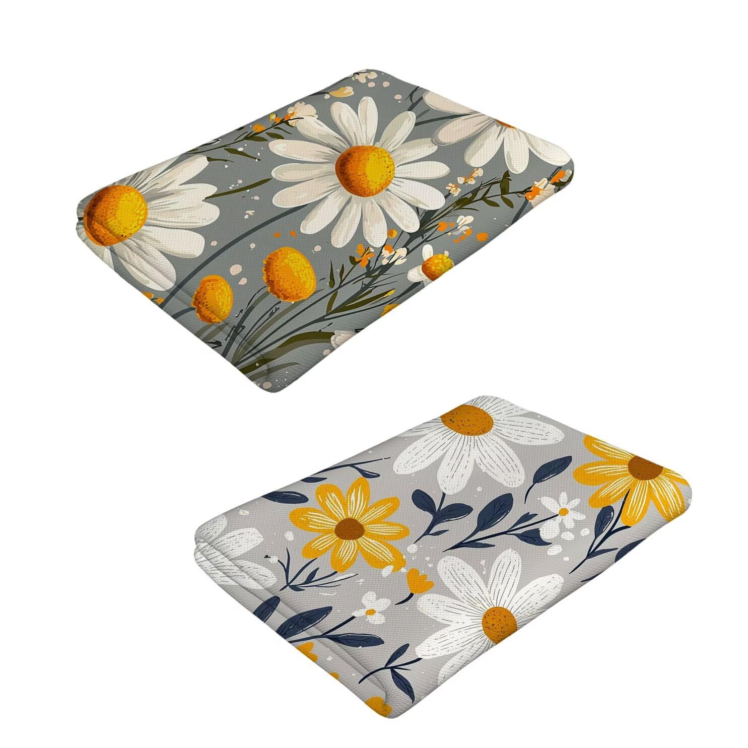 Strandtuch XXL, Mikrofaser Handtuch 2er Set 100 x 200 cm Groß Badetuch, Daisies Blumen Strandtuch Schnell Trocknendes, Sandbeständig, Summer Must Haves, Saunahandtuch Herren, Geschenke für Frauen C195