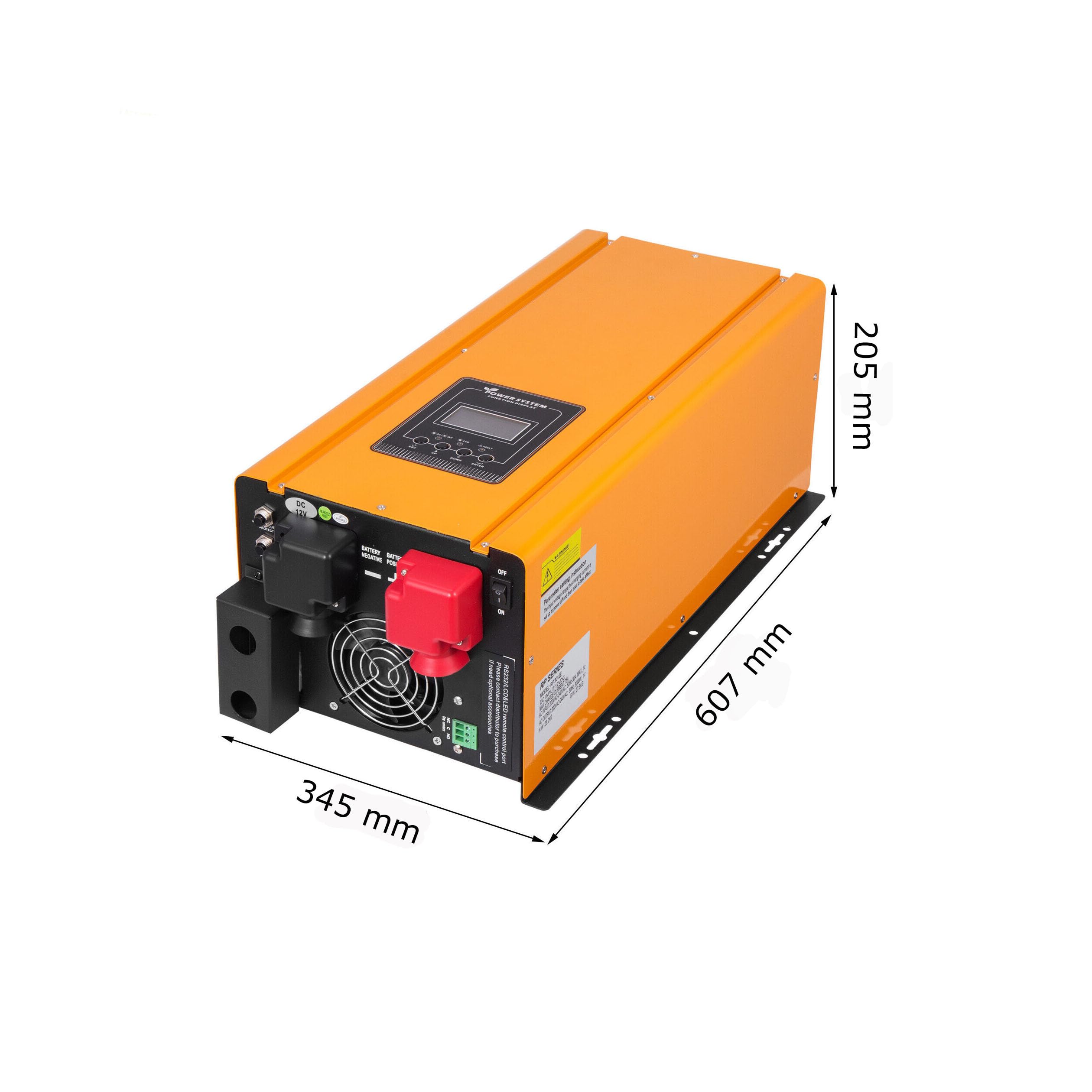 ENERGIA FACILE Inverter Toroidale a Onda Sinusoidale Pura, 6000W 48VDC-220VAC, per fotovoltaico