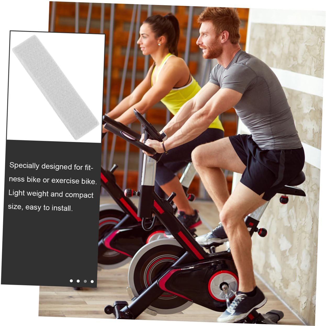 GALPADA Pastiglie Freno Feltro per Bici da Fitness 6 Pezzi Effetto Ammortizzante e Protezione Cerchioni per Cyclette Indoor