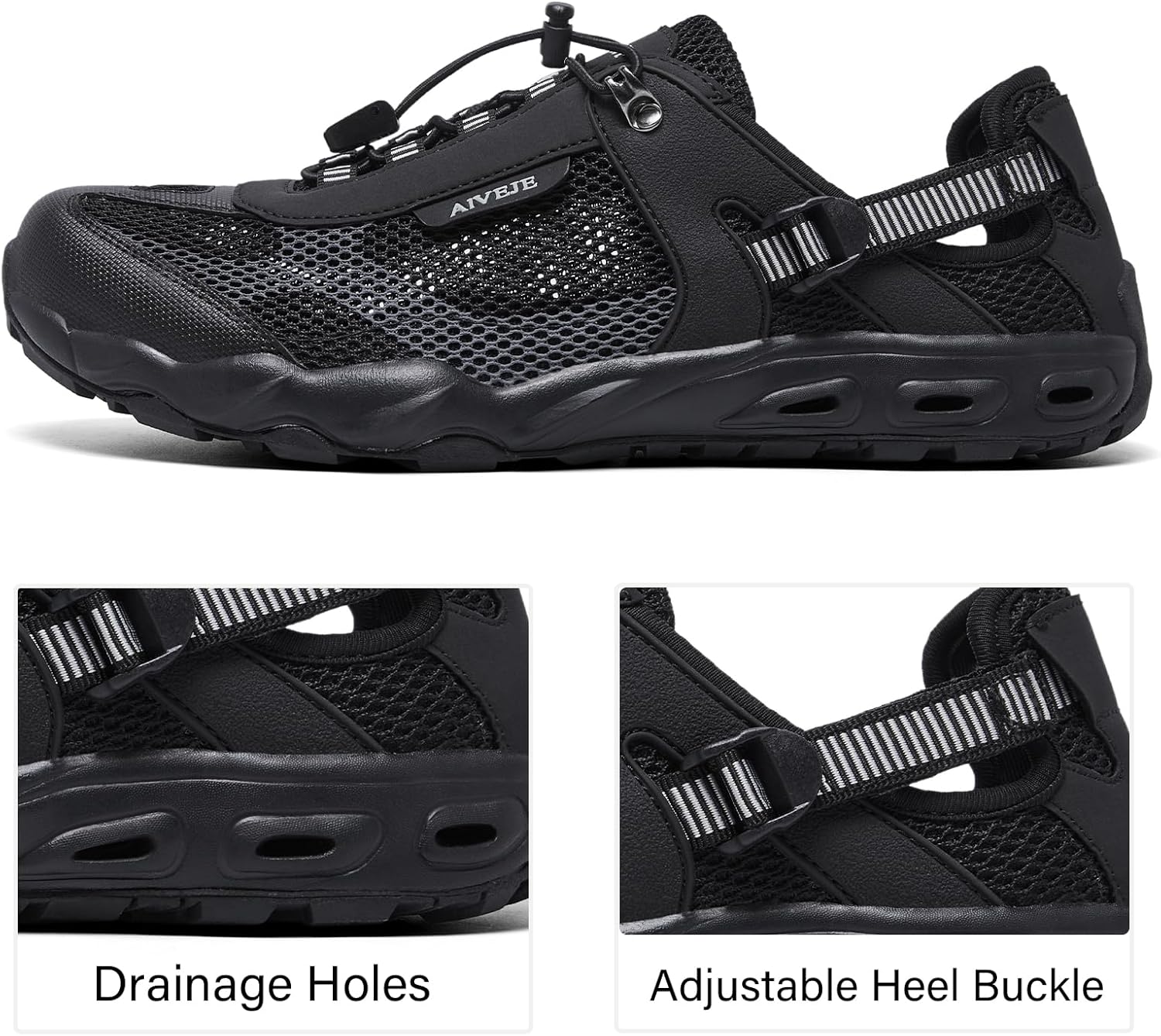 Men’s Amphibious Water Shoes - Summer Hiking Athletic Water Sandals Closed Toe Aqua Sneakers - Image 6