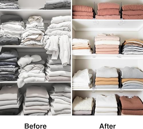 Miniatura 4 de Organizador de bolsos divisores de estantes para armario paquete de 16 organizadores de almacenamiento de bolsas de acrílico para bolsos, embragues,