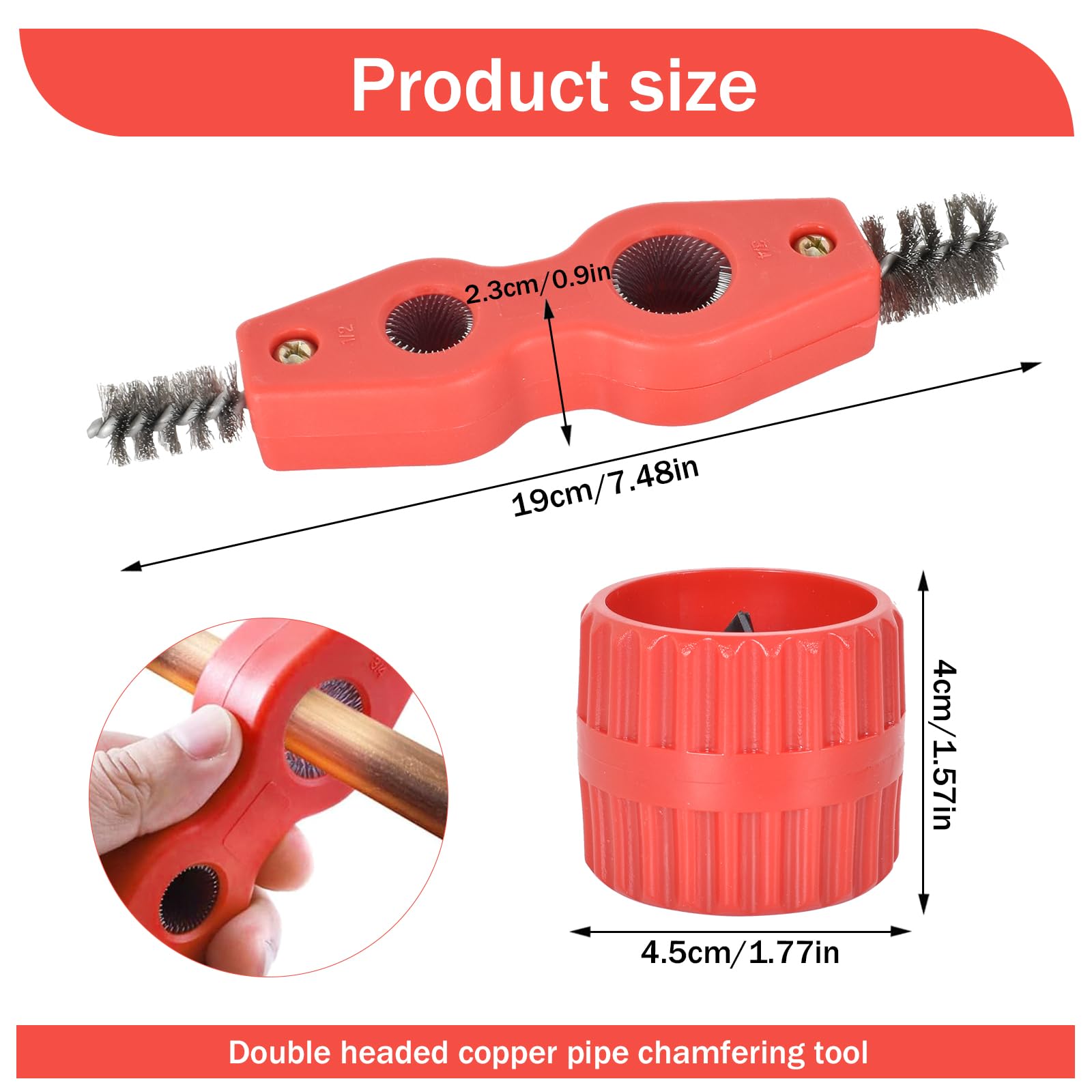 Kit Sbavatore E Pulitore Per Tubi 4 In 1 - Alesatore Interno/Esterno Per Tubi In Rame E PVC Da 4mm A 30mm - Foto 13