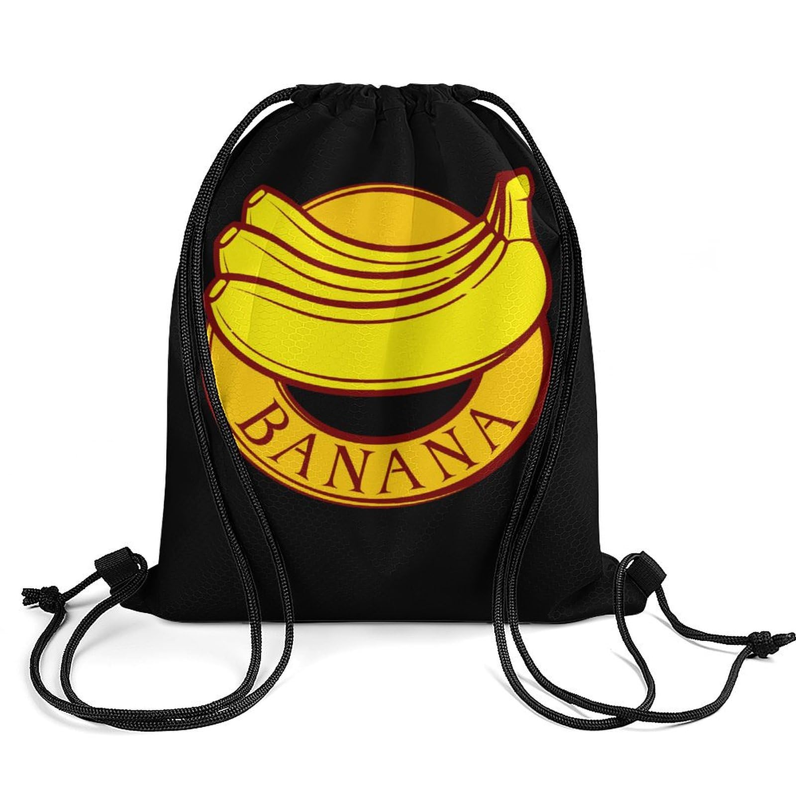 I Love Banana Drawstring Backpack Durable Sport Gym Bags Daypack for Men Women 35 * 42cm