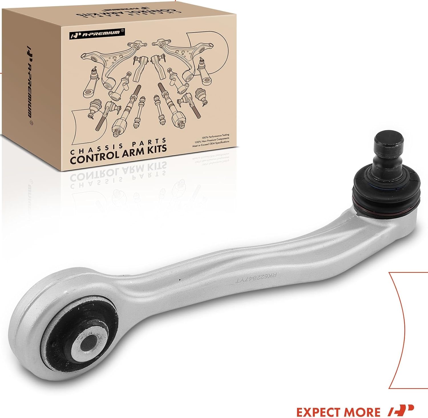 A-Premium Front Left Rearward Upper Control Arm, with Ball Joint & Bushing, Compatible with Audi A8 Quattro 2011-2016, S8 2013-2016