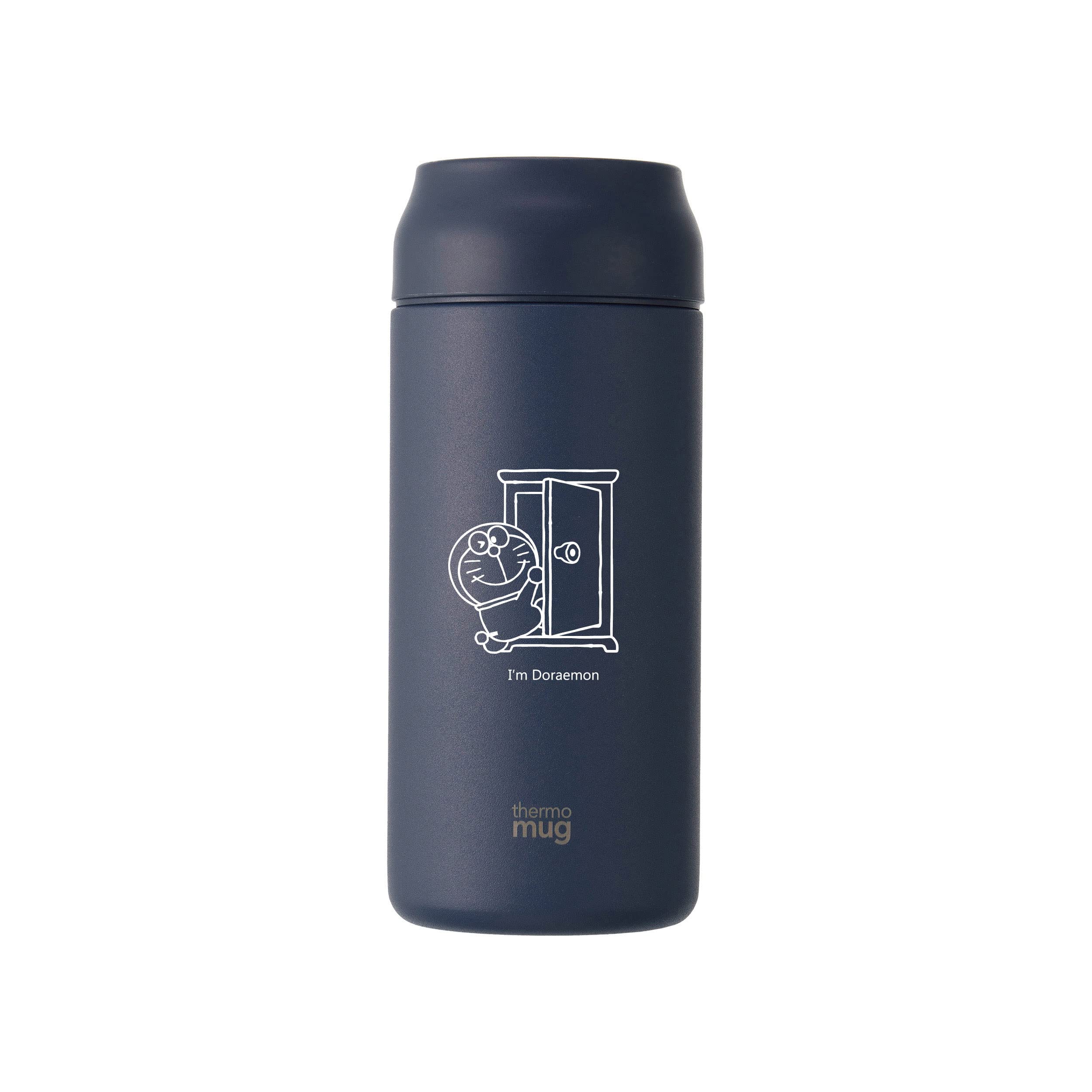 thermo mug I'M Doraemon IDAL21NV ALLDAY Stainless Steel Bottle, 12.2 fl oz (360 ml), Navy, Anywhere Door