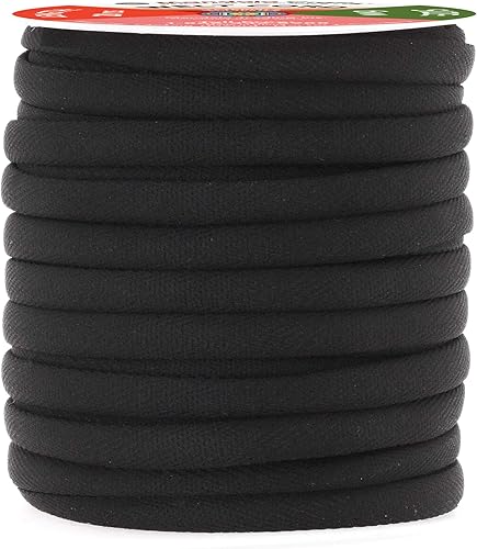 Mandala Crafts Cordón de soldadura de algodón de poliéster azul real para tapicería, cordón de ribete de tubería de costura 20 yardas de pulgadas