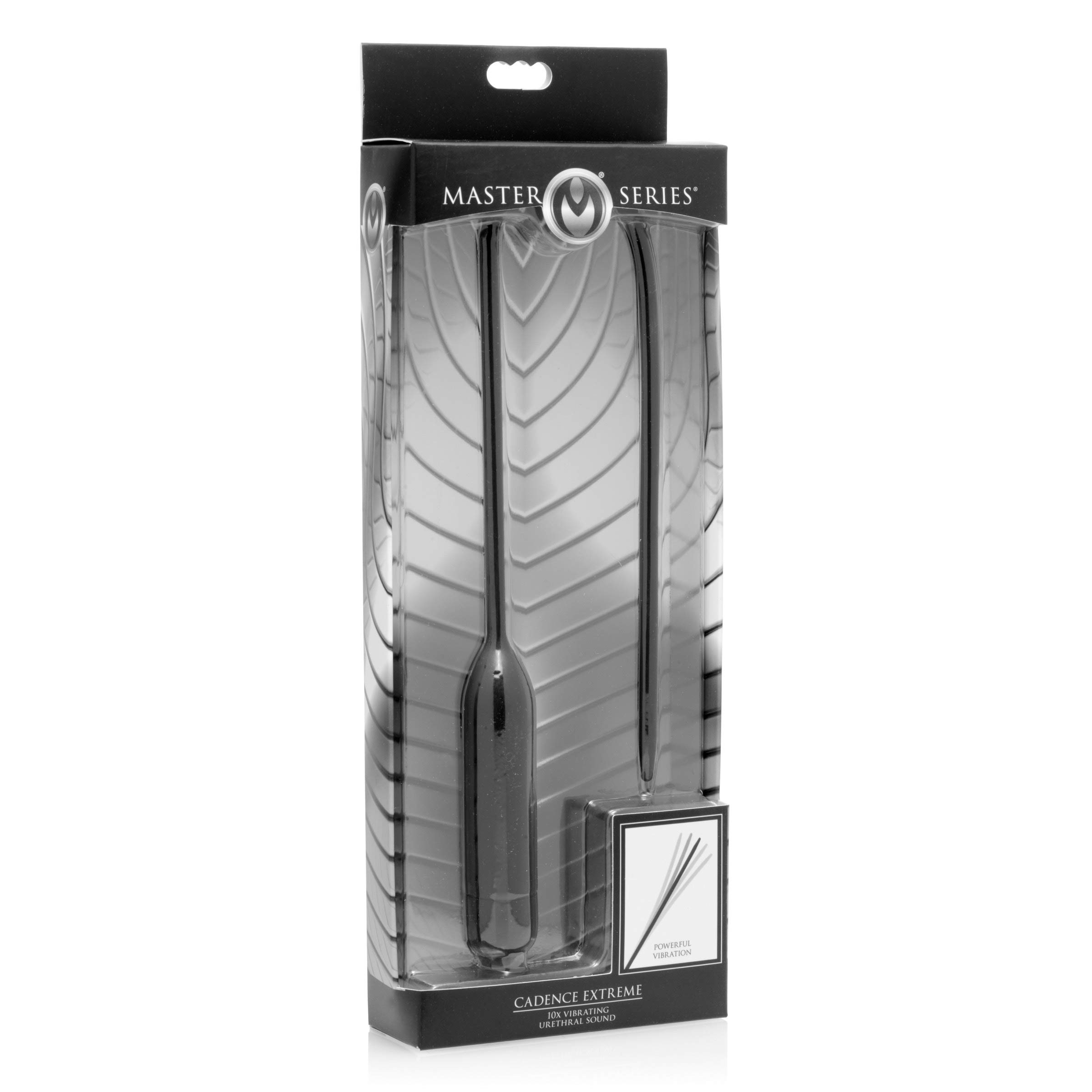 Master Series Dilatateur de Vibrateur en Silicone 10 Modes de Vibration Noir