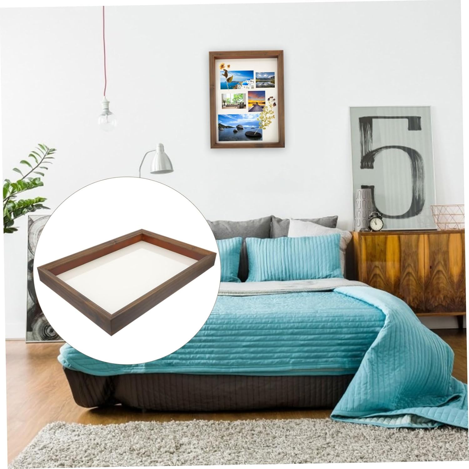 Dried Flowers Shadow Box Display Case Elegant for Home Decoration Smooth Surface Design Present for Friends and Family