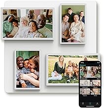 Modular WiFi Digital Gallery Wall Frame Set   Bluetooth Photo Wall Gallery Frame 2 x 10.1 & 13.3" FHD IPS Screens Magnetic Wall-Mount Auto-Rotate, 8GB Cloud Storage, Instant Sharing via App
