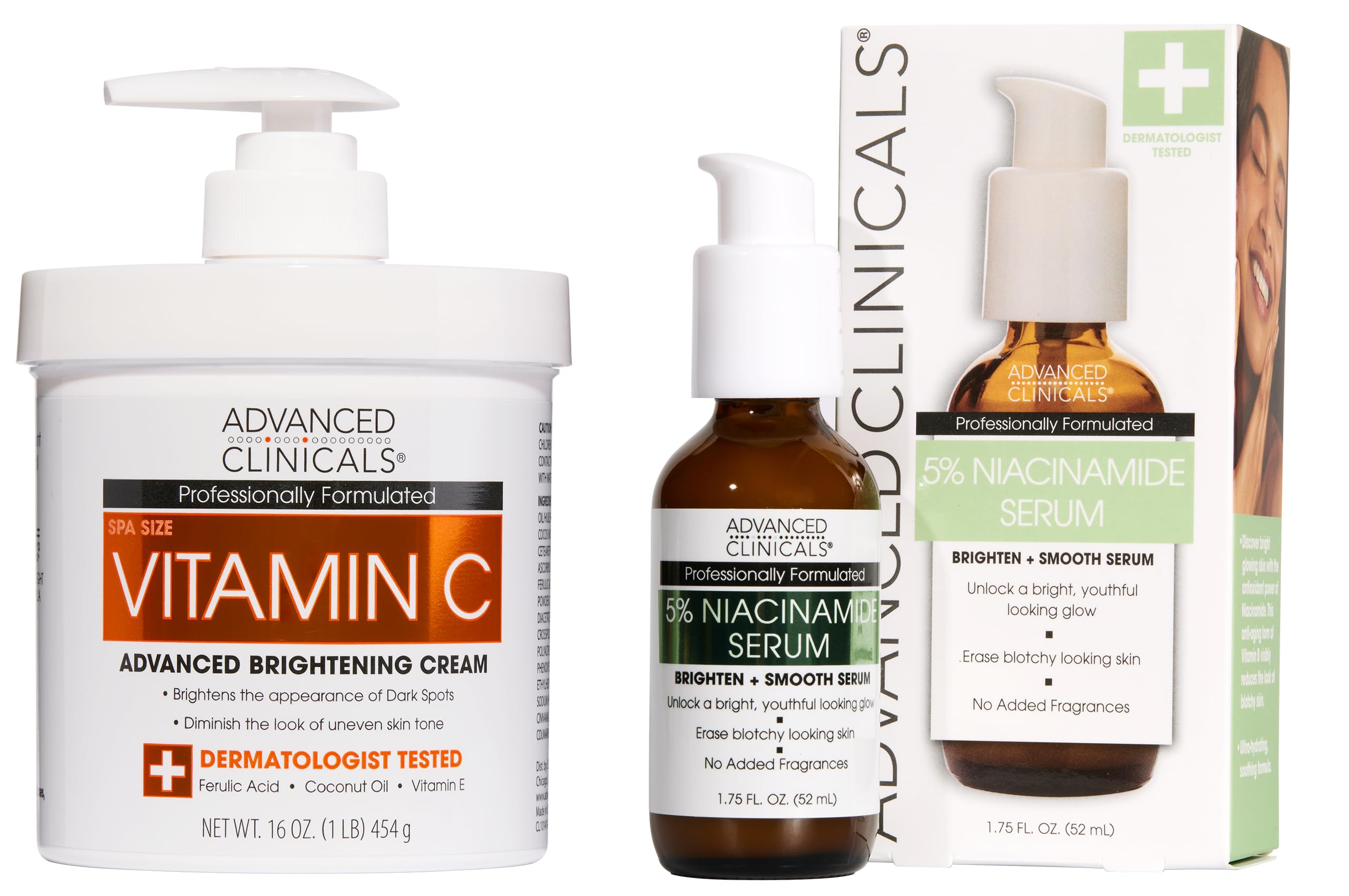 Amazon.com : Advanced Clinicals Brightening Vitamin C Cream + 5