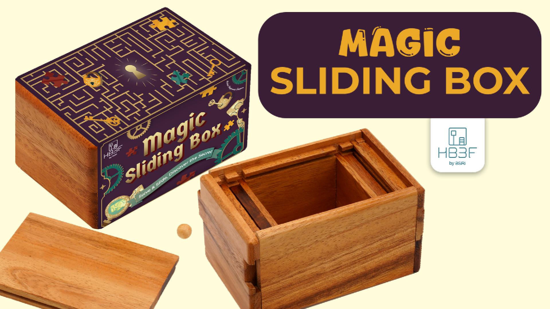 Amazon.com: BSIRI Magic Sliding Box- Secret Box Brain Teaser
