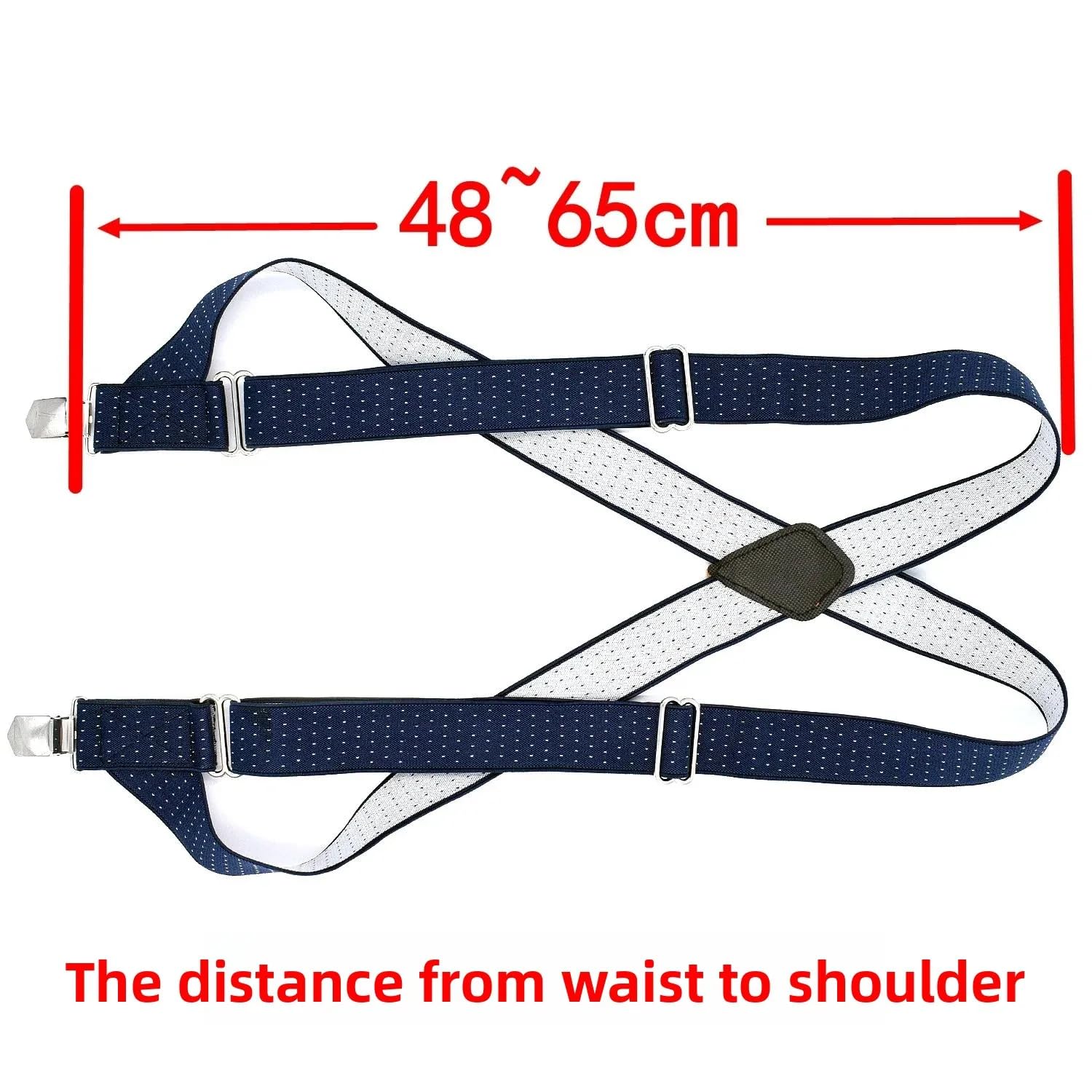Bretelle Suspender Gentleman Side Carry Pants Strap Driver Side Clip Design Cintura in Vita Bretella da Uomo alla Moda