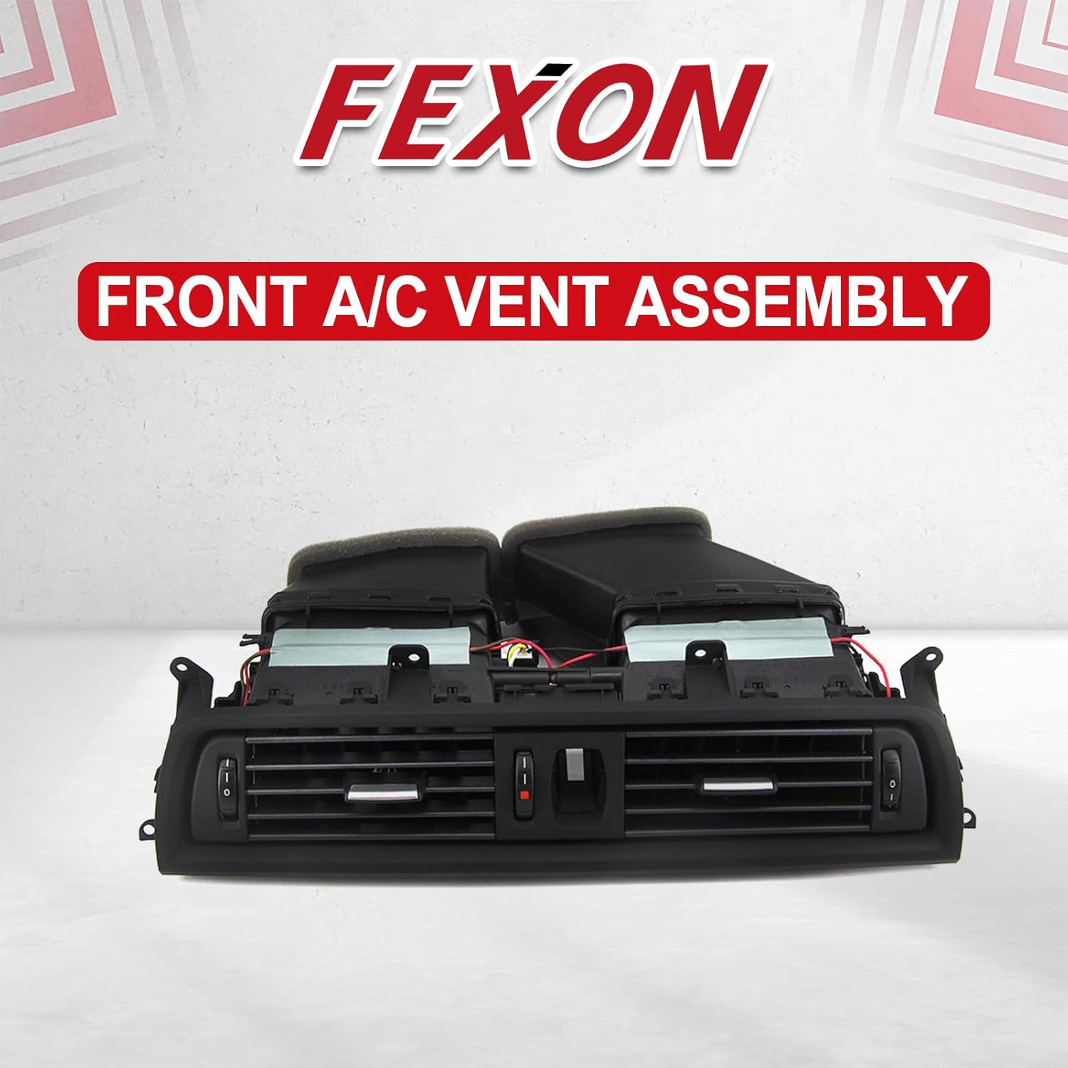 Front A/C Vent Assembly, Dashboard Fresh Air Grille Center Vents Replacement for 2011-2016 BMW 5 Series 528i 535i 535d 535 550i M5 Rep# 64229209136