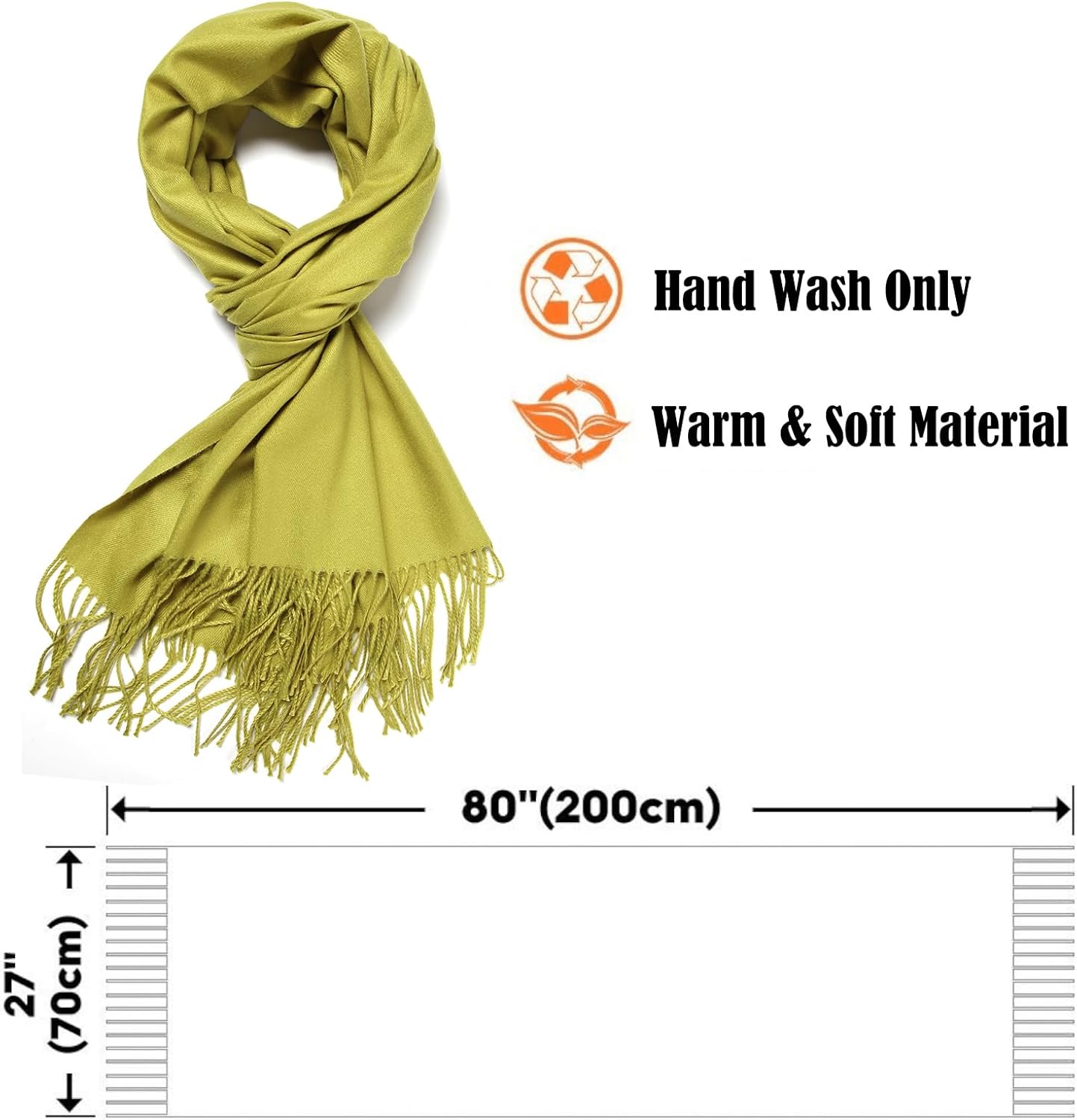 Cindy & Wendy Women's Pashmina Shawl Wrap for Evening Dress Bridesmaid Wedding Bridal Winter Warm Large Soft scarf - Image 4