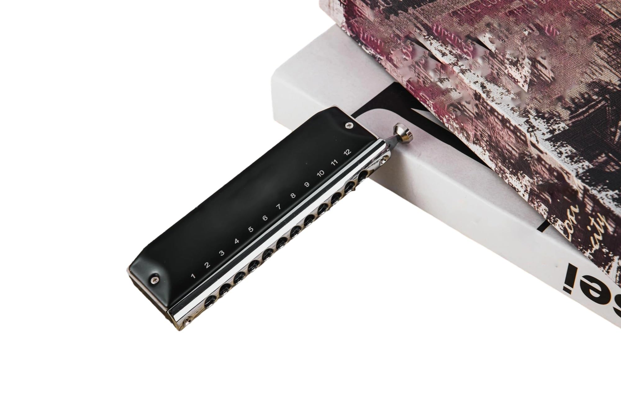 Harmonica Y1248 12 Trous 48 Tons Chromatique Noir Harmonica Clé De C