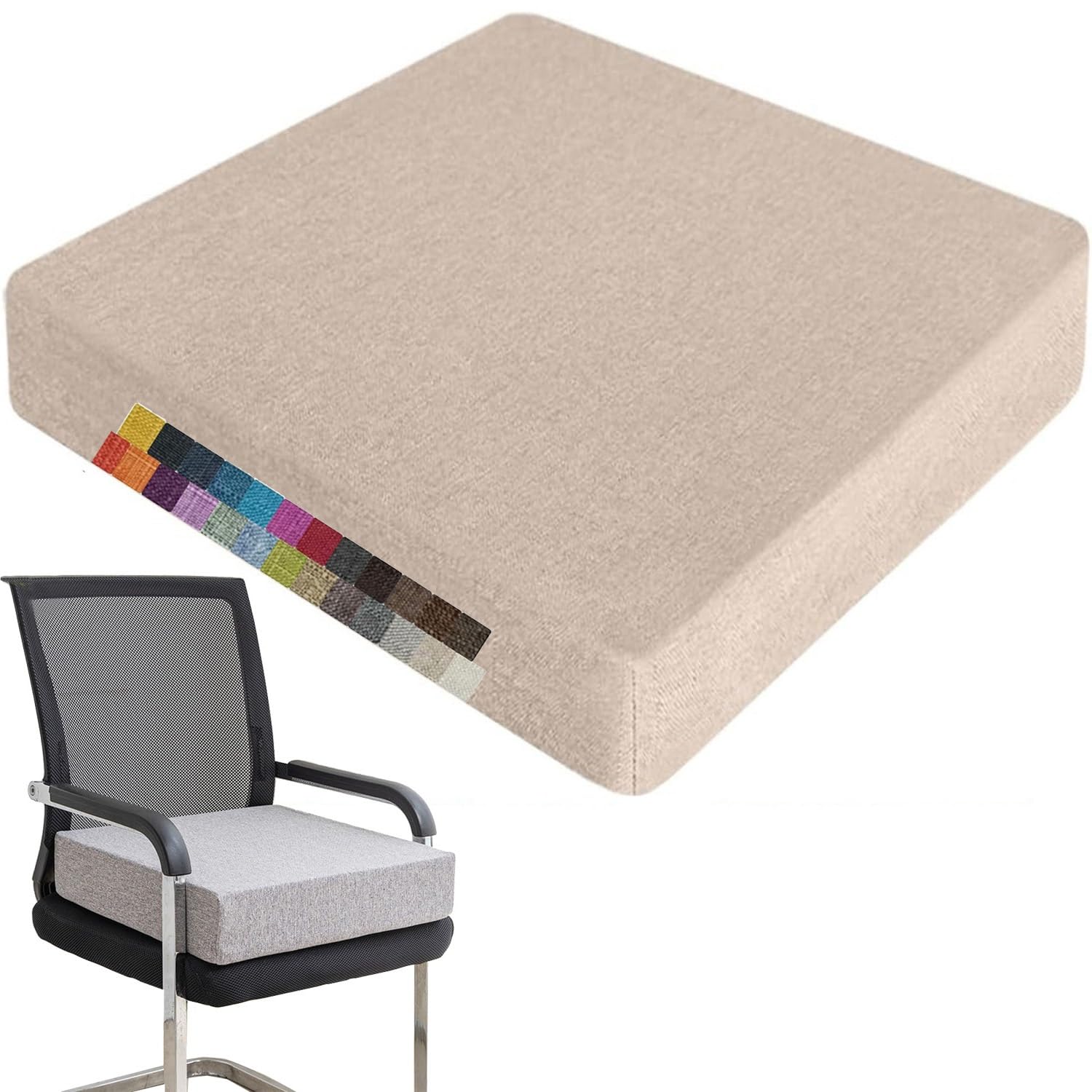 Coussins de Jardin 55x55x8cm plusieures Tailles et Couleurs à Choisir Assise Coussin antidérapant Doux Lavable pour terrasse, Cuisine, Salle à Manger