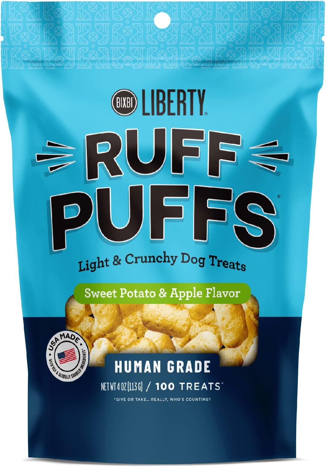Liberty Ruff Puffs - Sweet Potato & Apple Flavor