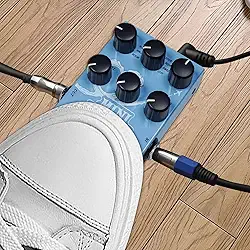 Domary M Pedal de Efeito de Guitarra Digital Reverb Pedal Modelagem Effector Seleção de 9 Modos Guitarra Baixo MINI-UNIVERSO