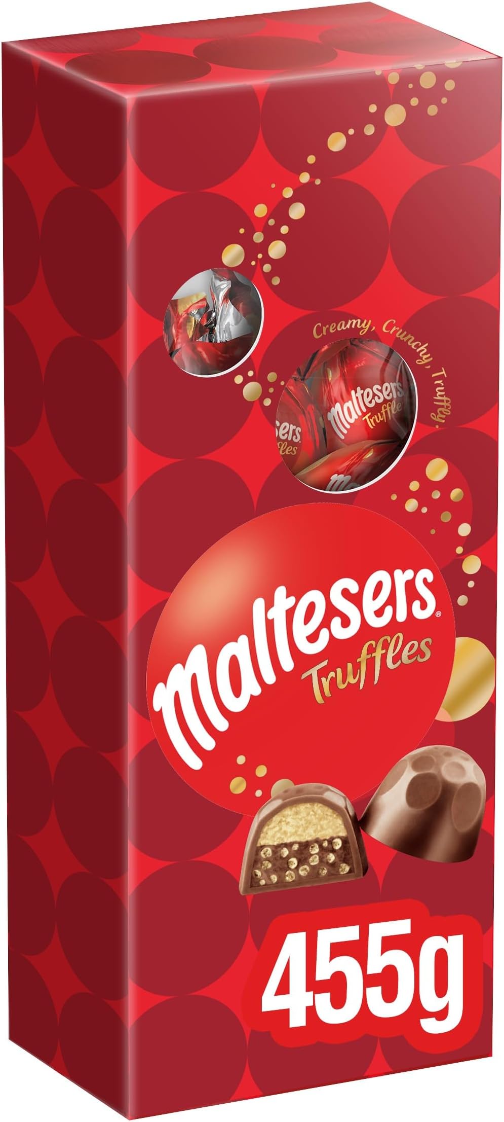Chocolate Truffles Gift Box 455g – Milk Chocolate with Honeycomb & Creamy Truffle Filling – Chocolate Gift for Birthdays, Thank You - Sharing & Indulgent Snacking