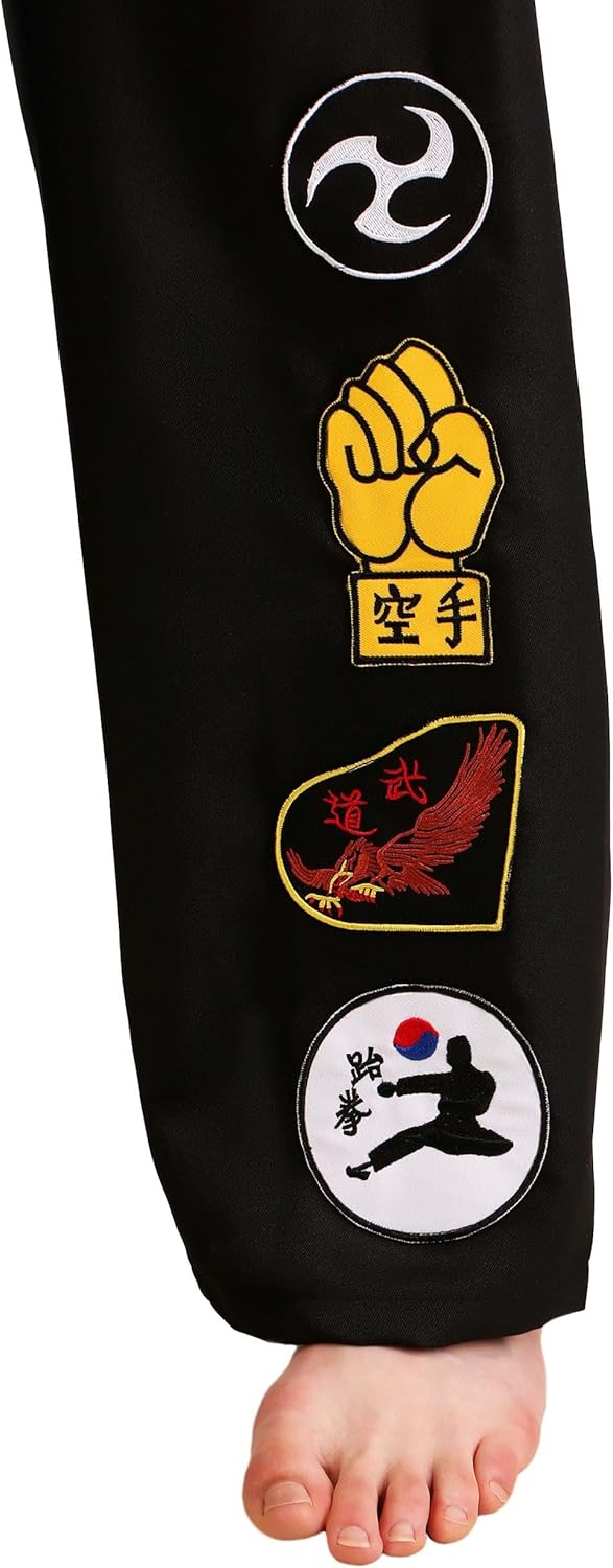 Adult Cobra Kai Costume Mens, Official Karate Kid Sleeveless Black Gi Uniform Halloween Outfit - Image 8