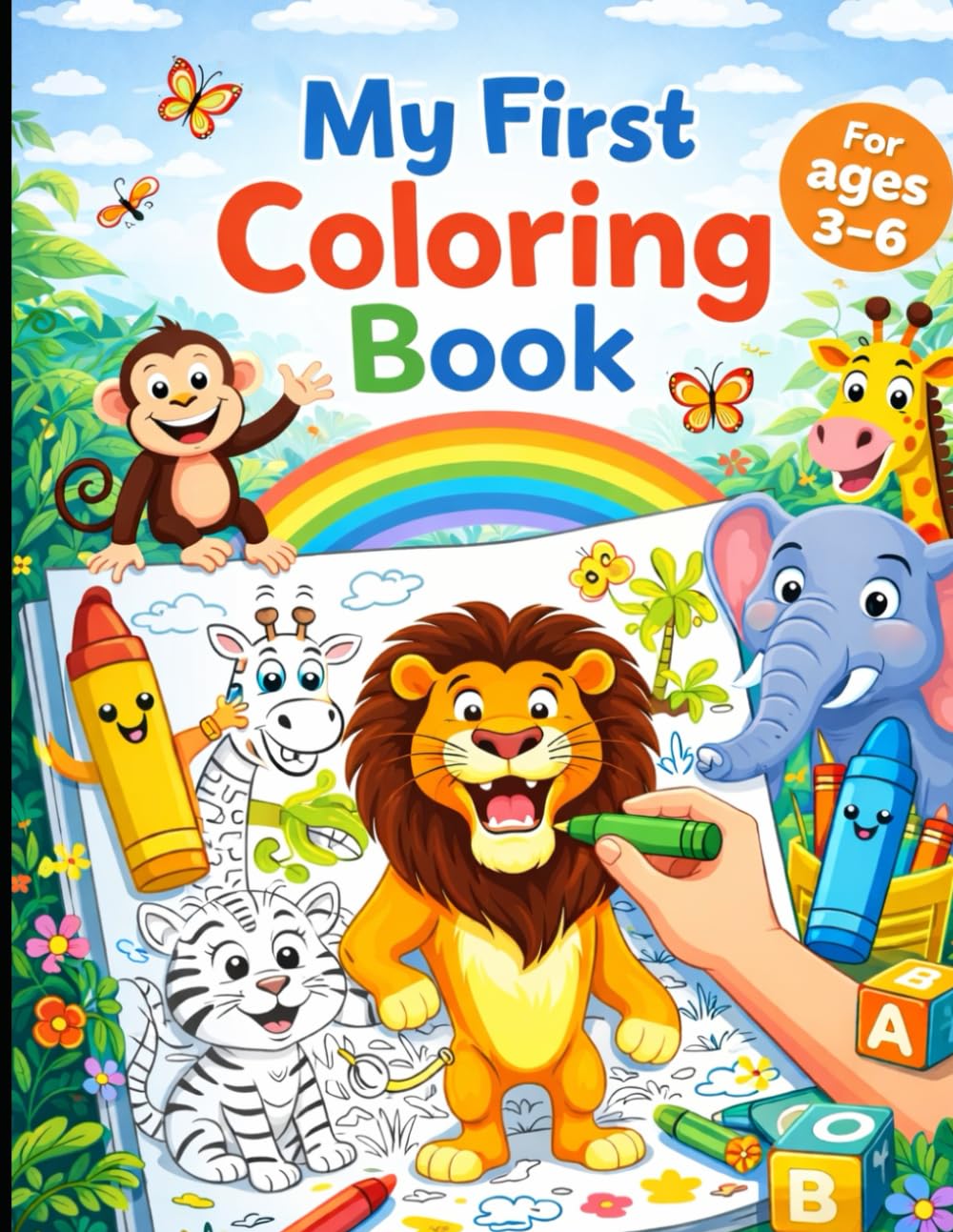 MY FIRST COLOURING BOOK: FOR AGES 3 TO 6